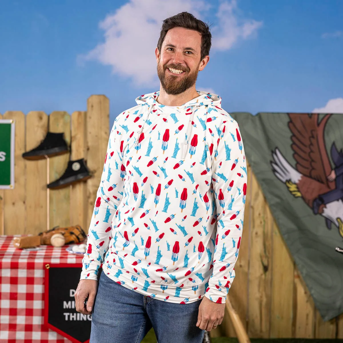 America Pops & Freedom – Performance Hoodie - Image 2