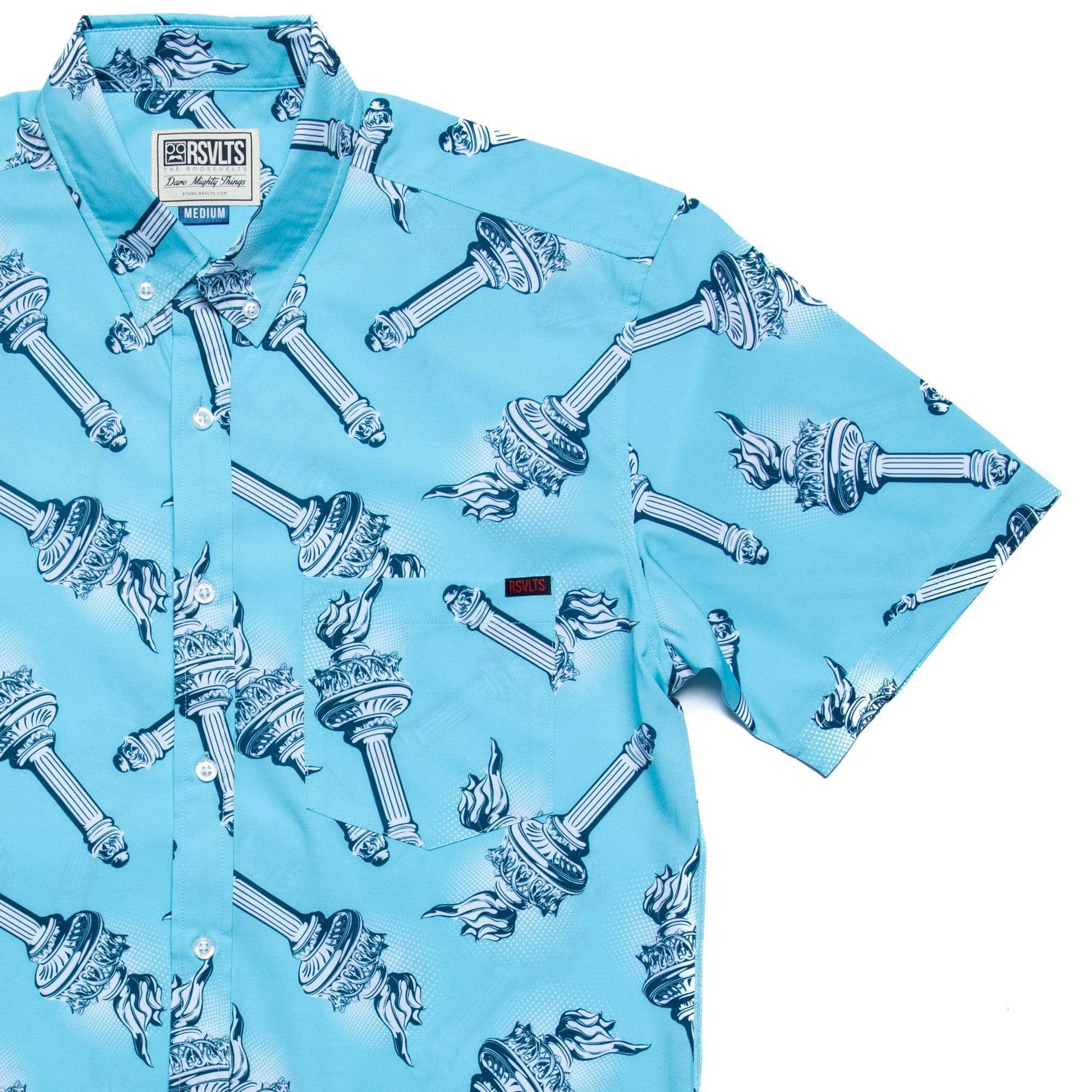 Lady Liberty's Annual Torch Toss – KUNUFLEX Short Sleeve Shirt