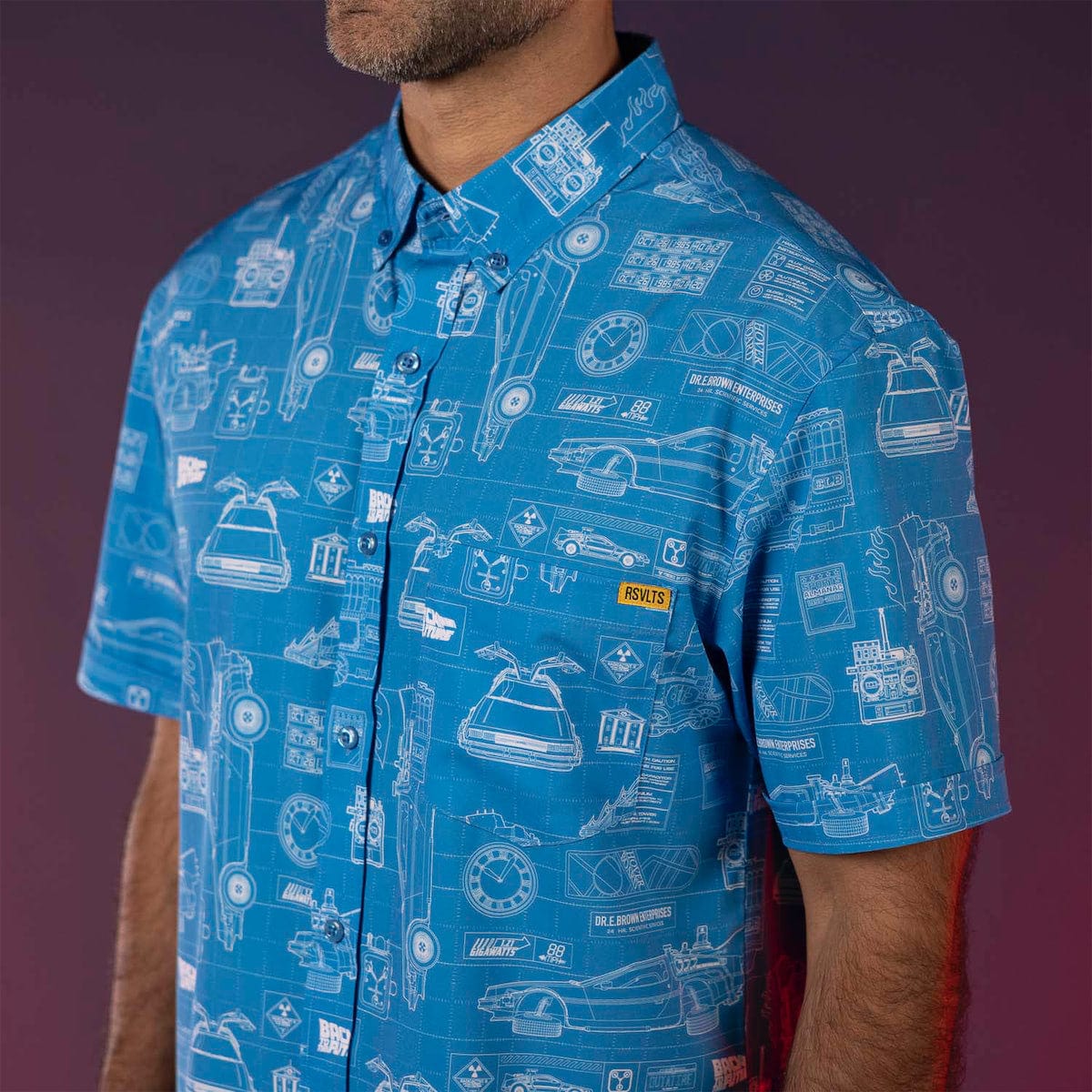 Back to the Future "If My Calculations Are Correct" – KUNUFLEX Short Sleeve Shirt - Image 4