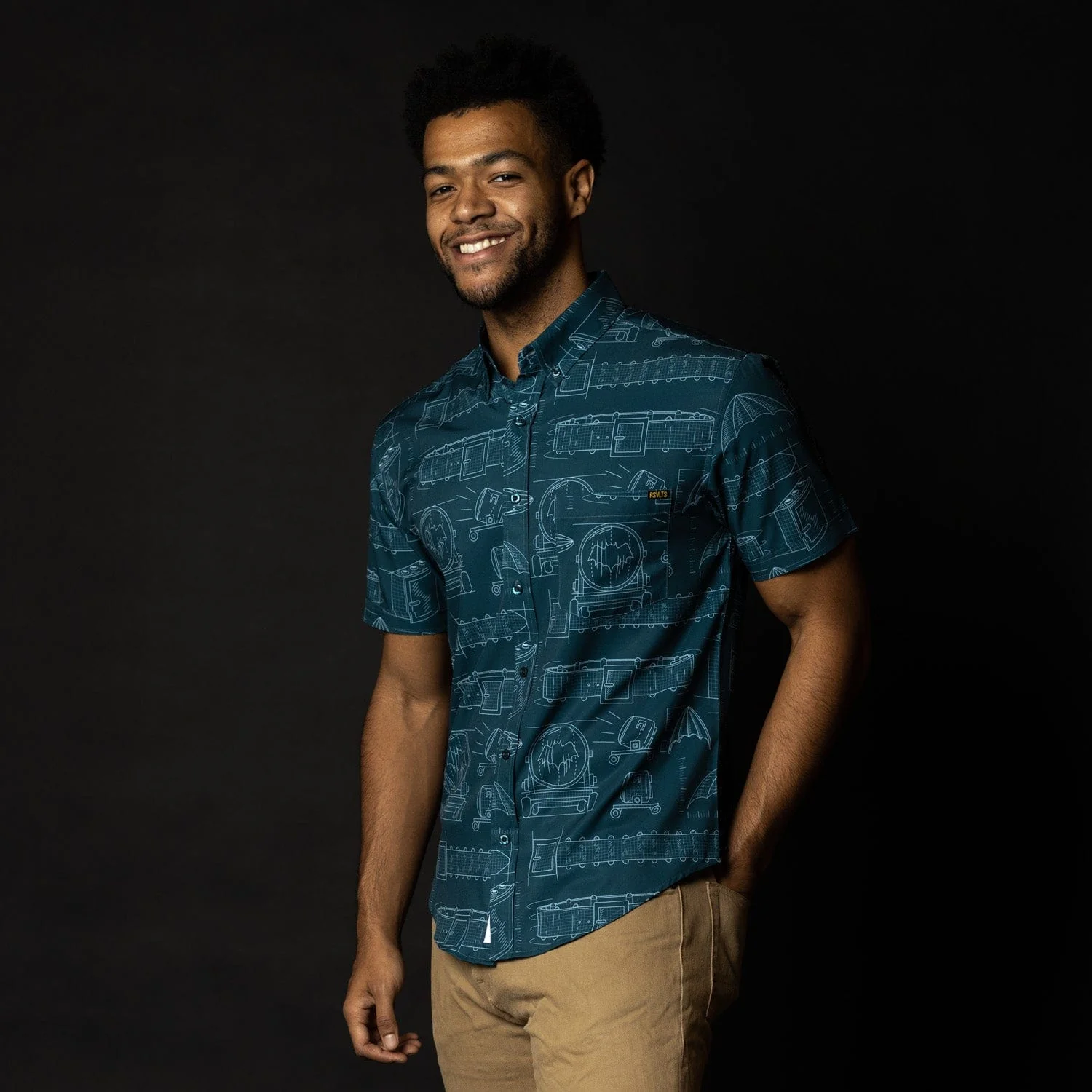 Batman "Batprints" – KUNUFLEX Short Sleeve Shirt - Image 6