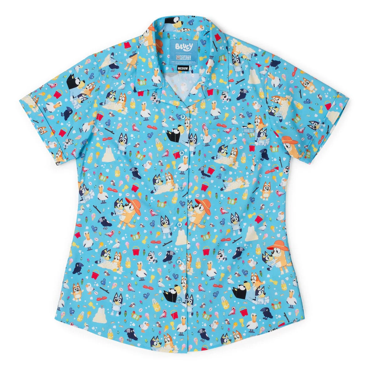Bluey "Beach Day" – Women's KUNUFLEX Short Sleeve Shirt - Image 2