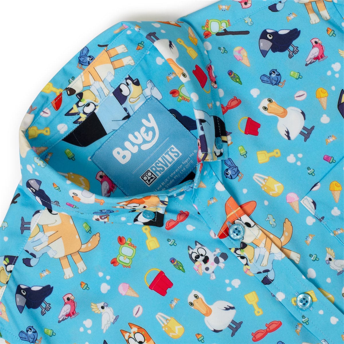 Bluey "Beach Day" – Youth KUNUFLEX Short Sleeve Shirt - Image 3