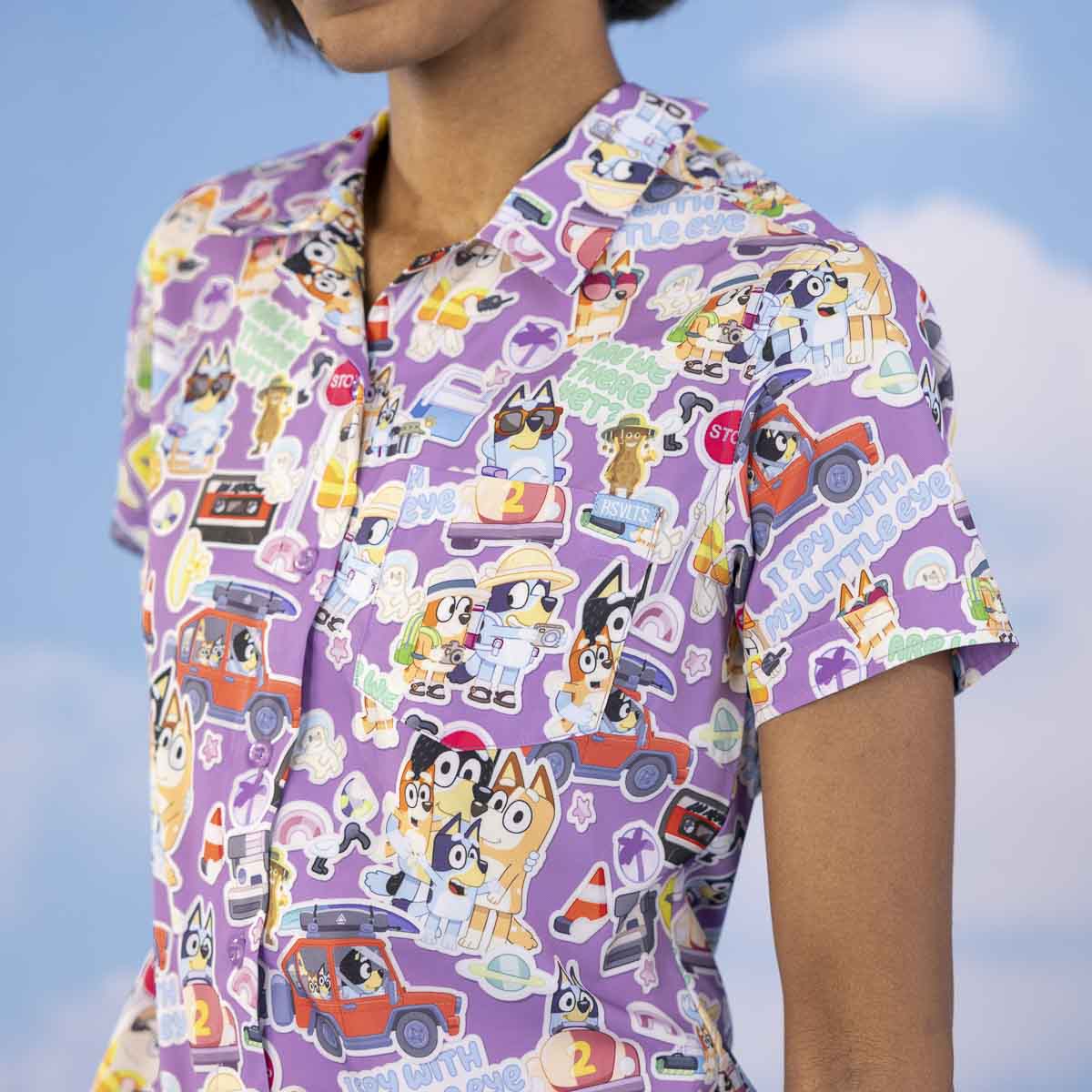 Bluey "Let's Motor" – Women's KUNUFLEX Short Sleeve Shirt - Image 2
