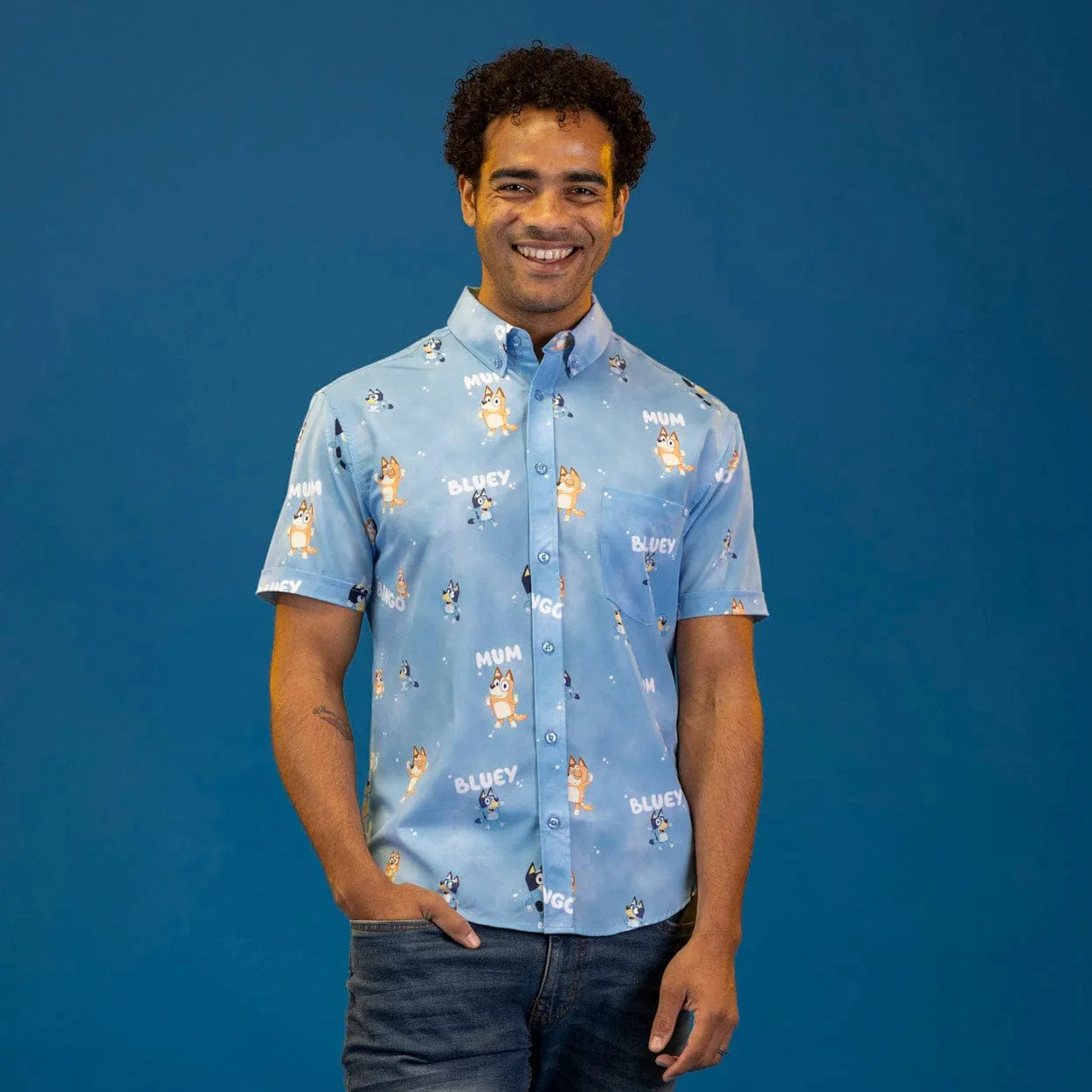 Bluey "Meet the Heelers" – KUNUFLEX Short Sleeve Shirt - Image 3
