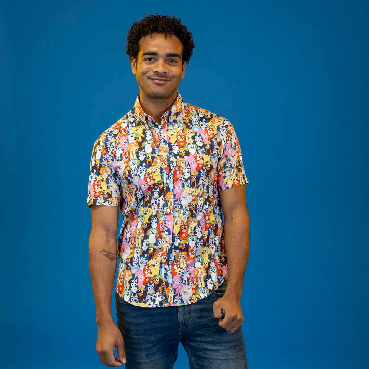 Bluey "Primary Pals" – KUNUFLEX Short Sleeve Shirt - Image 3