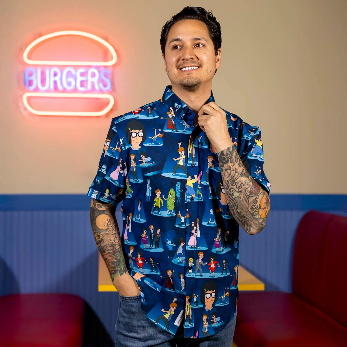 Bob's Burgers "Night of the Living Dance" – KUNUFLEX Short Sleeve Shirt - Image 2