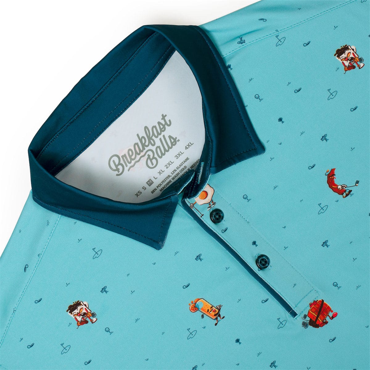Breakfast Balls® "Bacon, Egg & Tees" – All Day Polo - Image 5