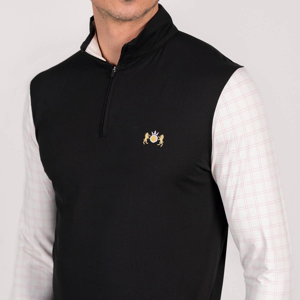 Breakfast Balls® "Finance Bro Black (Crest)" – Quarter Zip - Image 5
