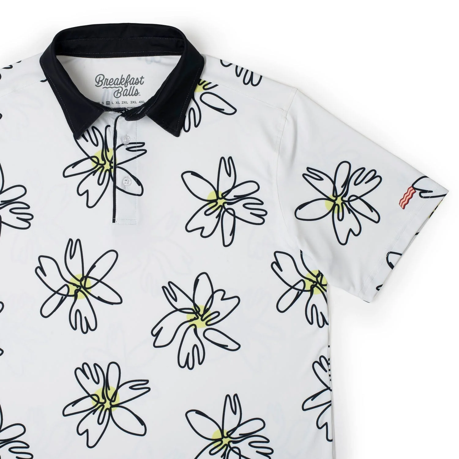 Breakfast Balls® "Flower Doodle" – All-Day Polo - Image 3