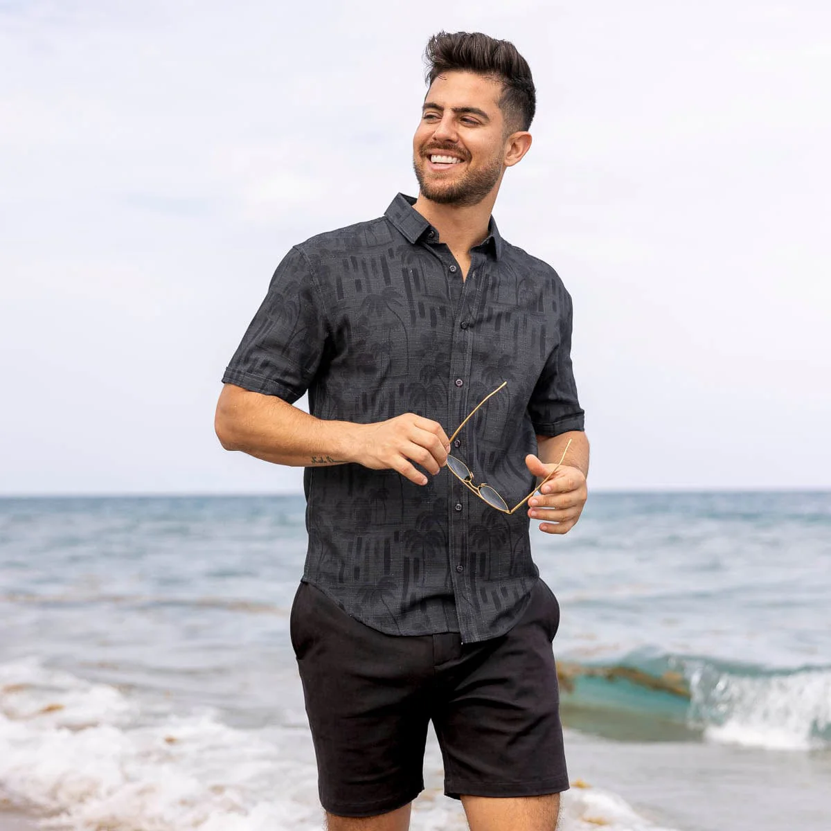Bula (After Dark) – Bamboo Short Sleeve Shirt - Image 3