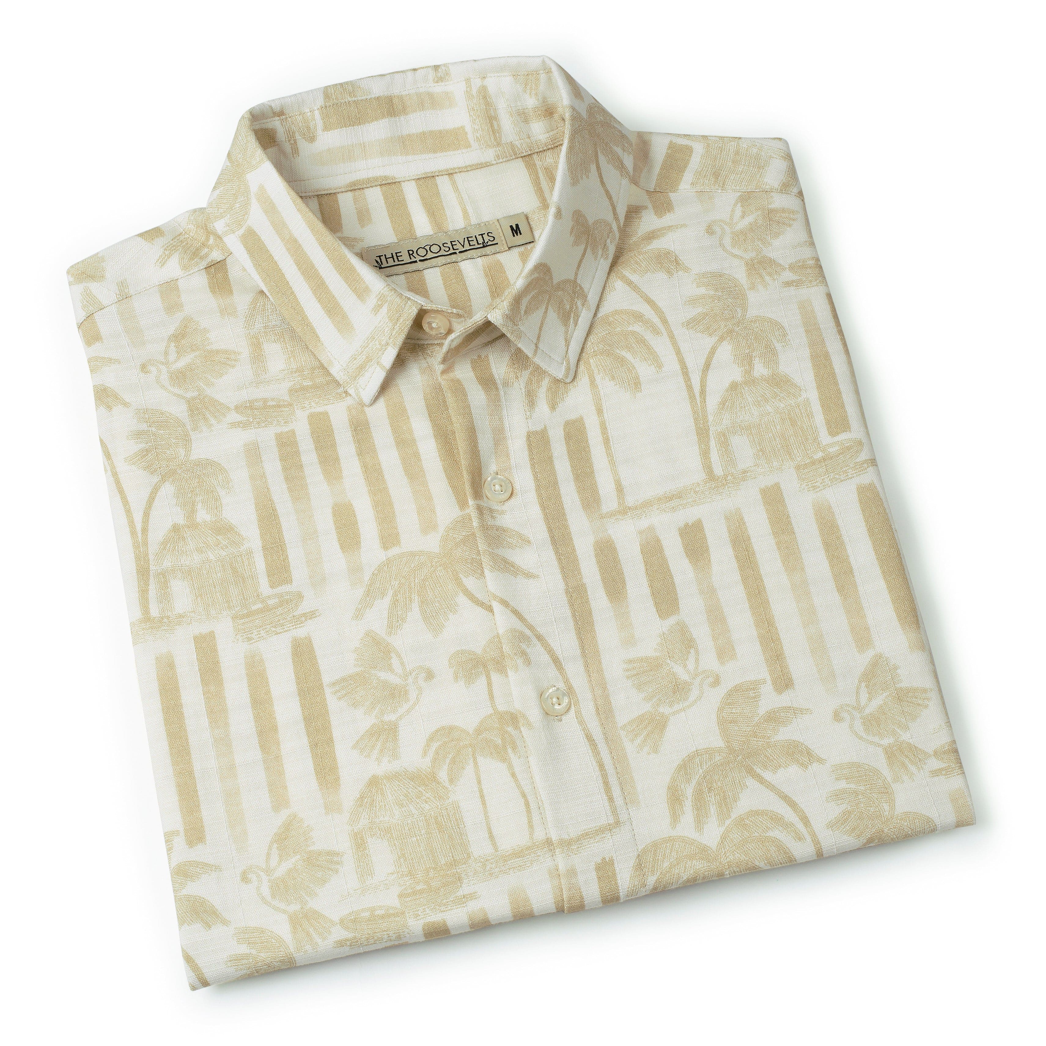 Bula (Gold) – Bamboo Short Sleeve Shirt - Image 8