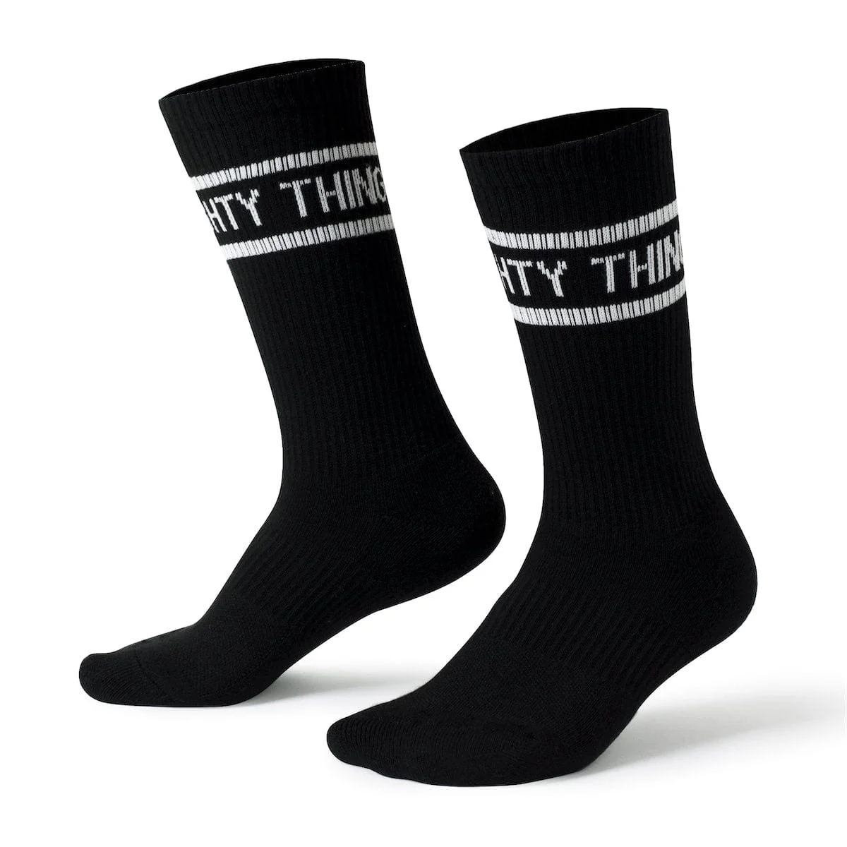 Dare Mighty Things (Black) – Crew Socks