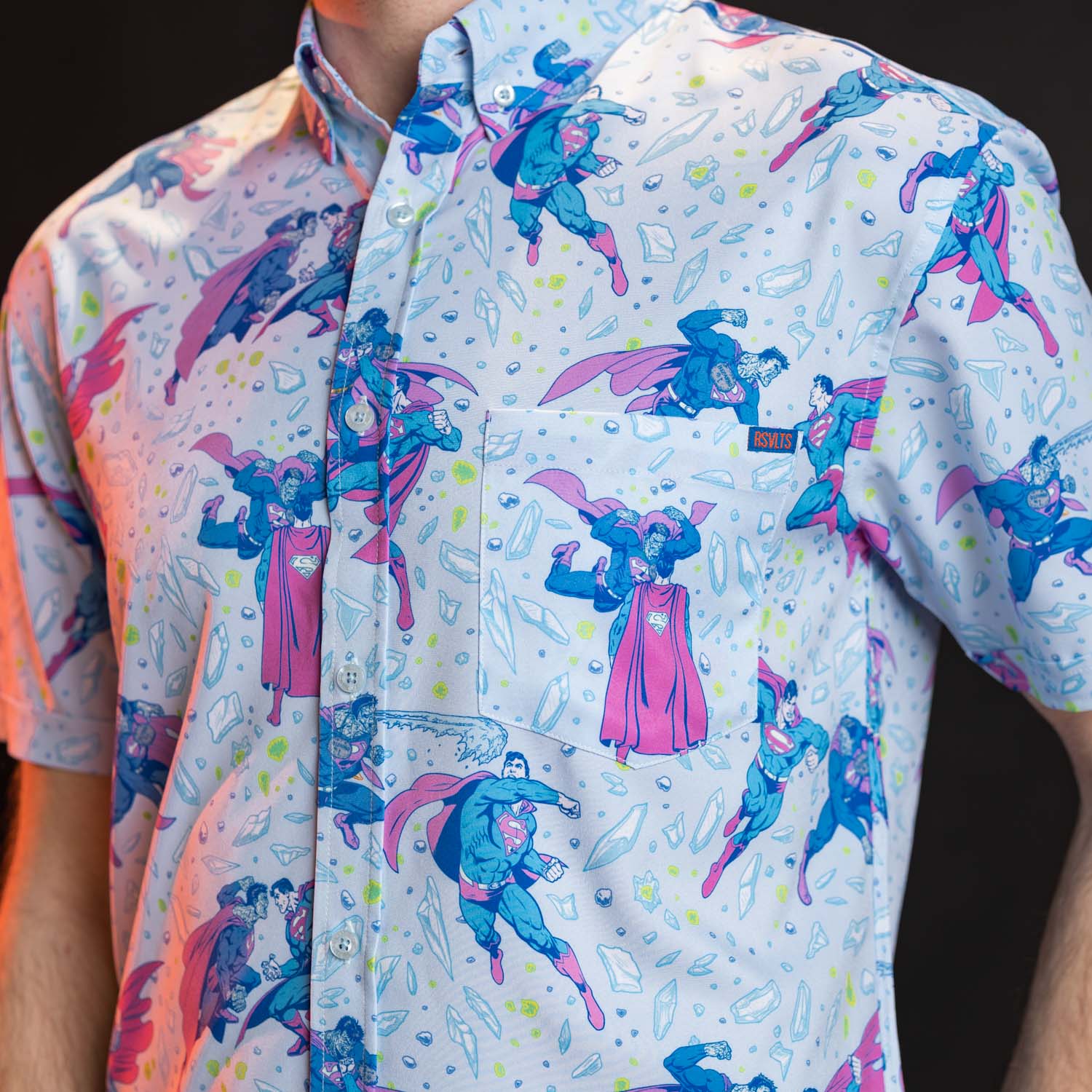 Superman™ "Superman vs. Bizarro™" – KUNUFLEX Short Sleeve Shirt - Image 7