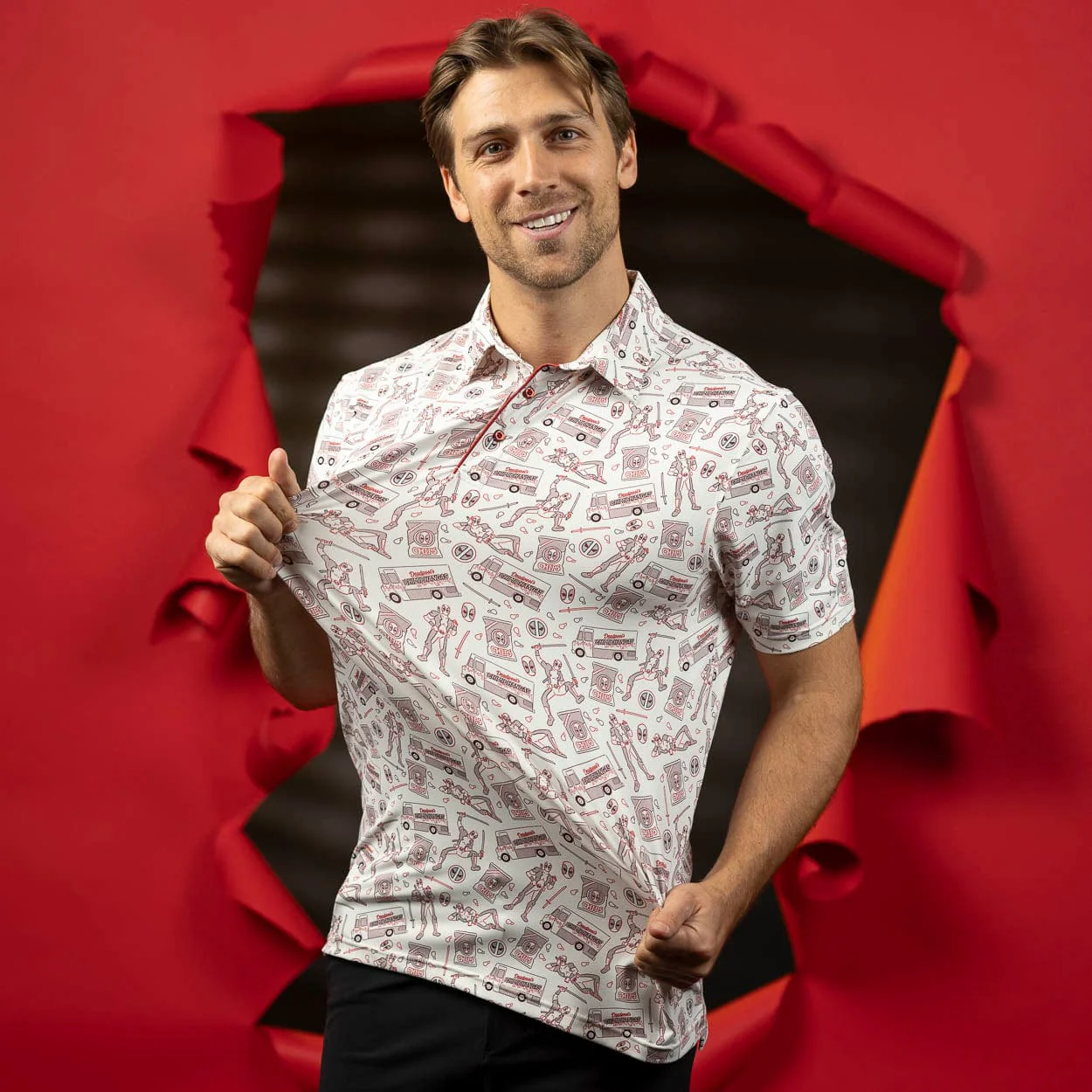 Deadpool "Chips and Chimi" – All Day Polo - Image 6