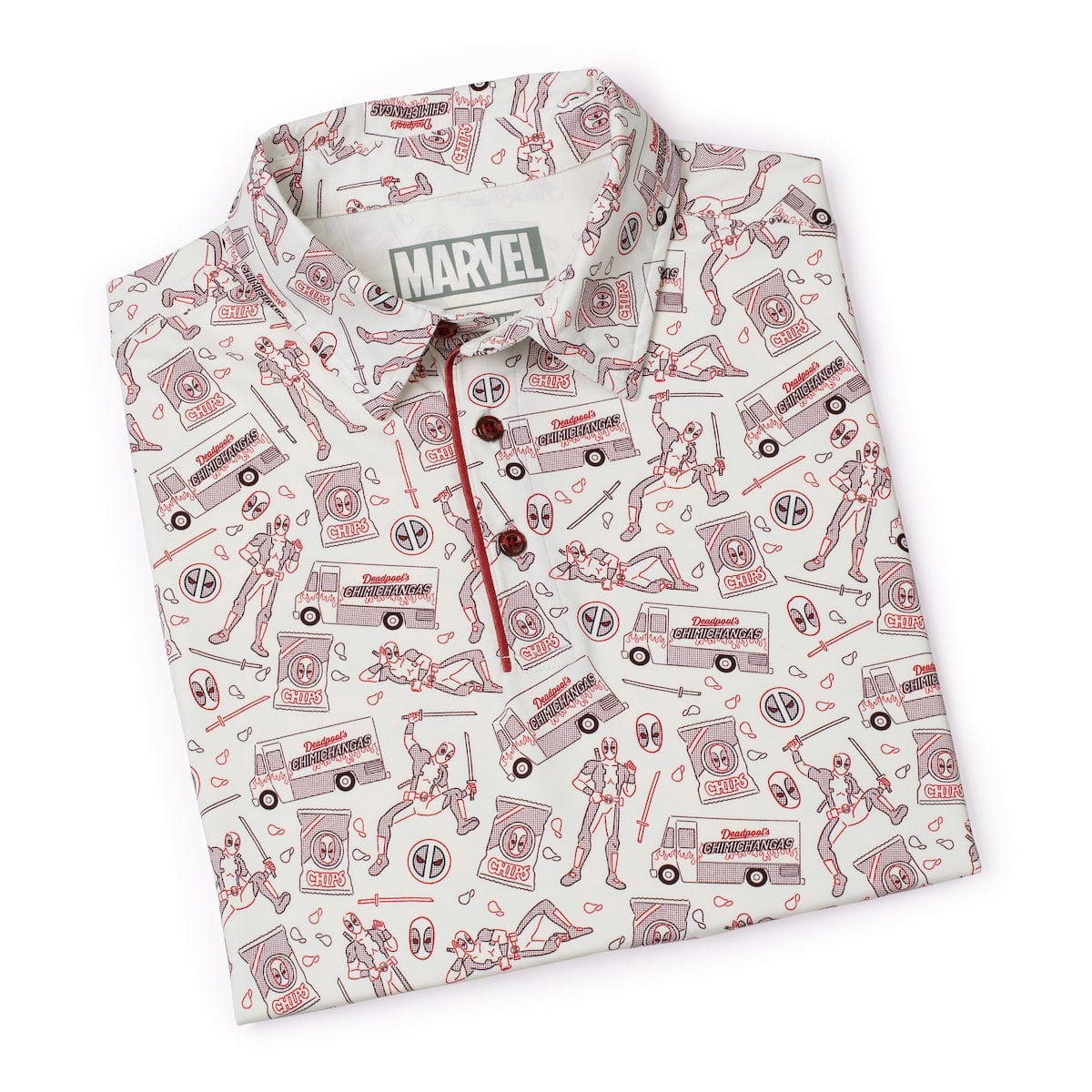 Deadpool "Chips and Chimi" – All Day Polo - Image 8