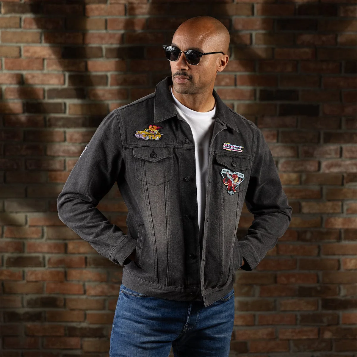 Denim Dan (Vintage Black) – Classic Denim Jacket - Image 4