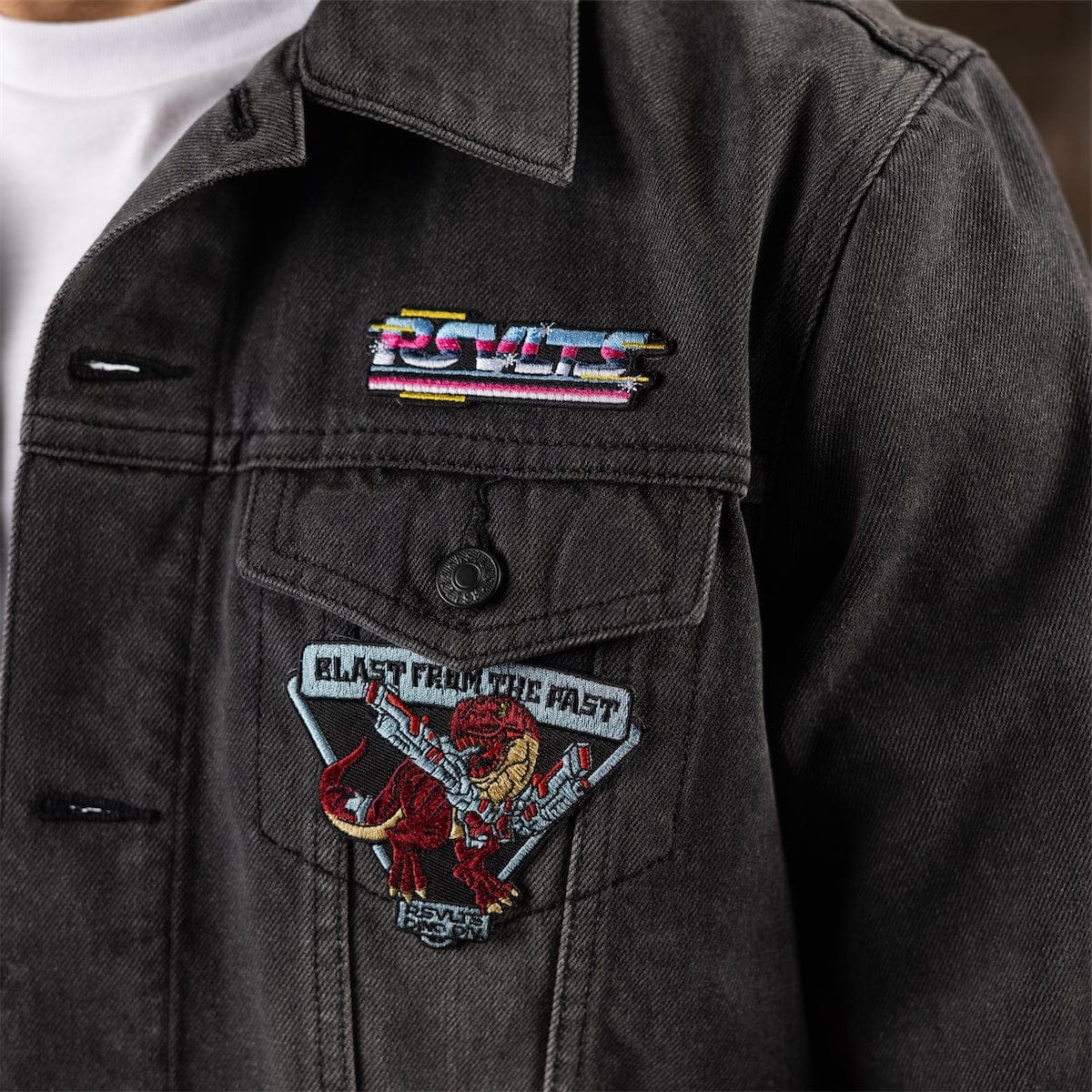 Denim Dan (Vintage Black) – Classic Denim Jacket - Image 7