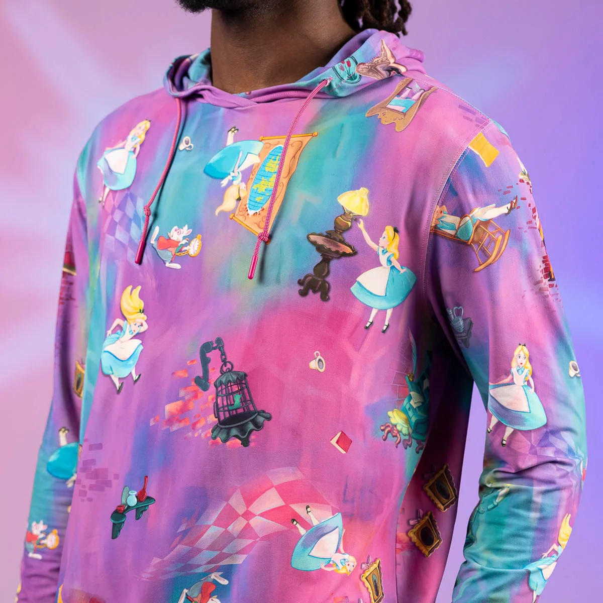 Disney's Alice in Wonderland "Down the Rabbit Hole" – Performance Hoodie - Image 2