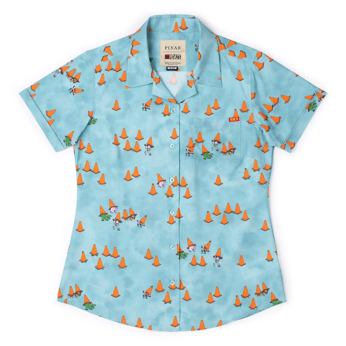 Disney and Pixar Toy Story "DROP!" –  Women's KUNUFLEX Short Sleeve Shirt - Image 2