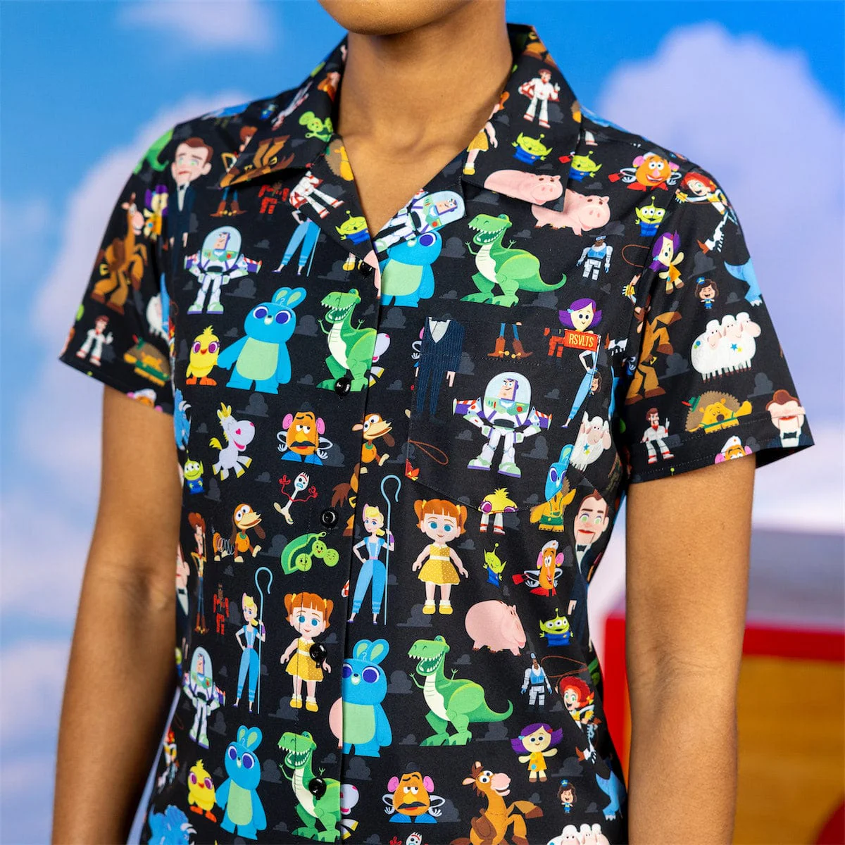 Disney and Pixar Toy Story "Ready 4 Adventure" – Women's KUNUFLEX Short Sleeve Shirt - Image 3