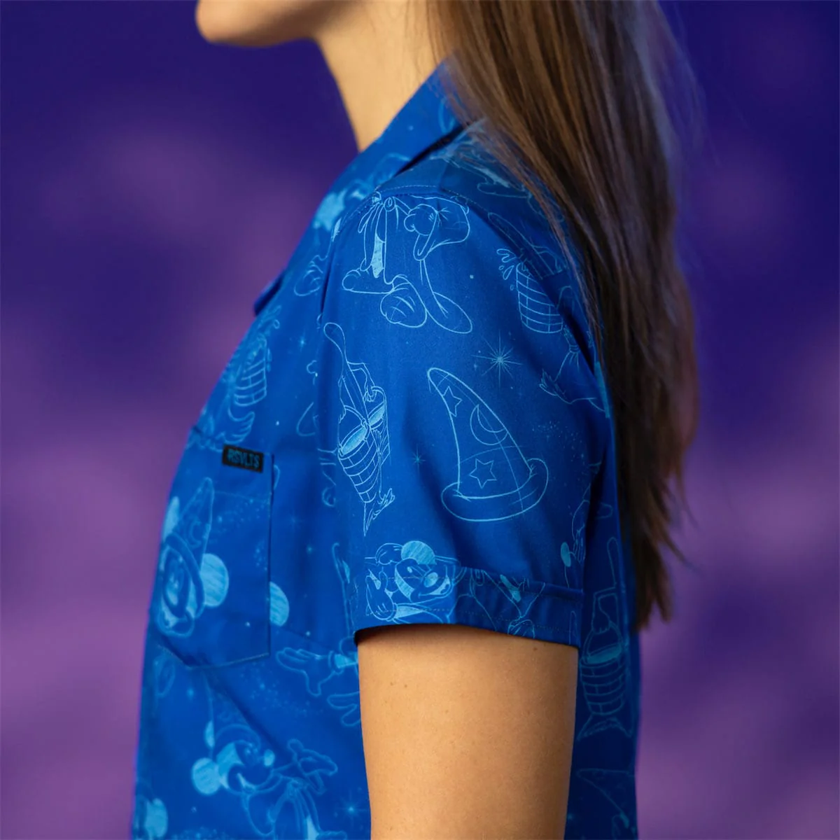 Disney's Fantasia "Sketches in the Stars" – Women's KUNUFLEX Short Sleeve Shirt - Image 6
