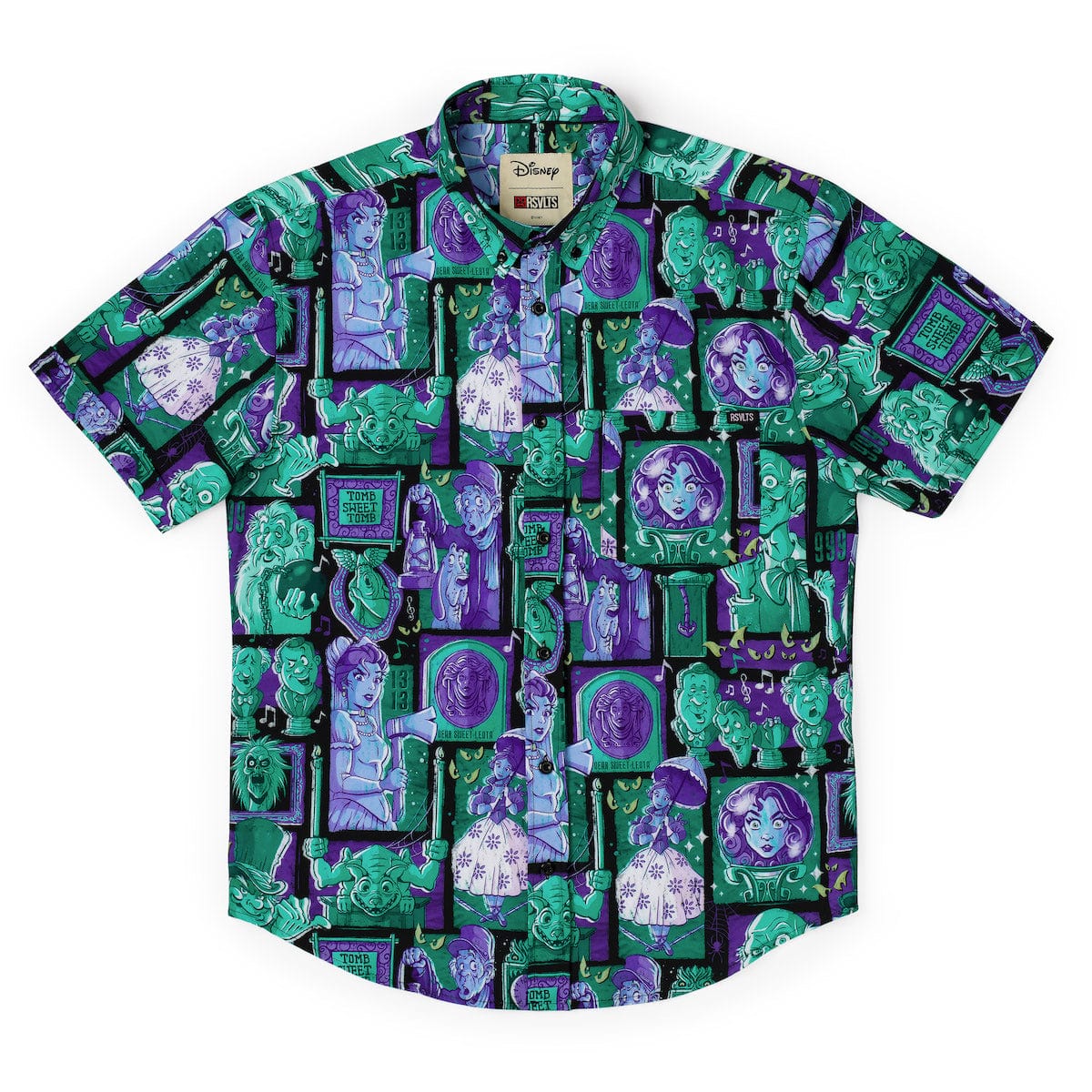 Disney’s Haunted Mansion “Haunted Houseguests" – KUNUFLEX Short Sleeve Shirt - Image 3
