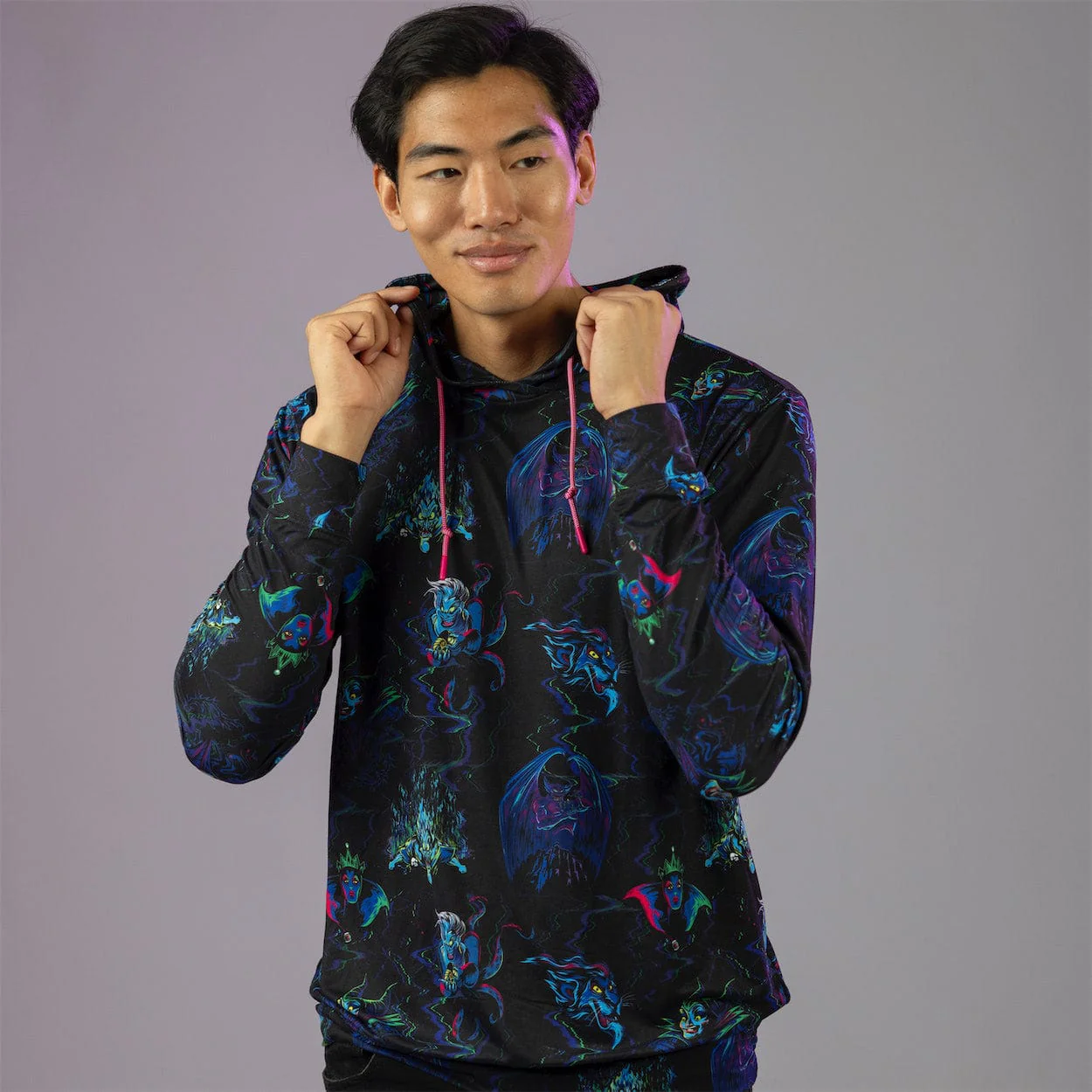 Disney Villains "Neon Nightmare" – Performance Hoodie - Image 3