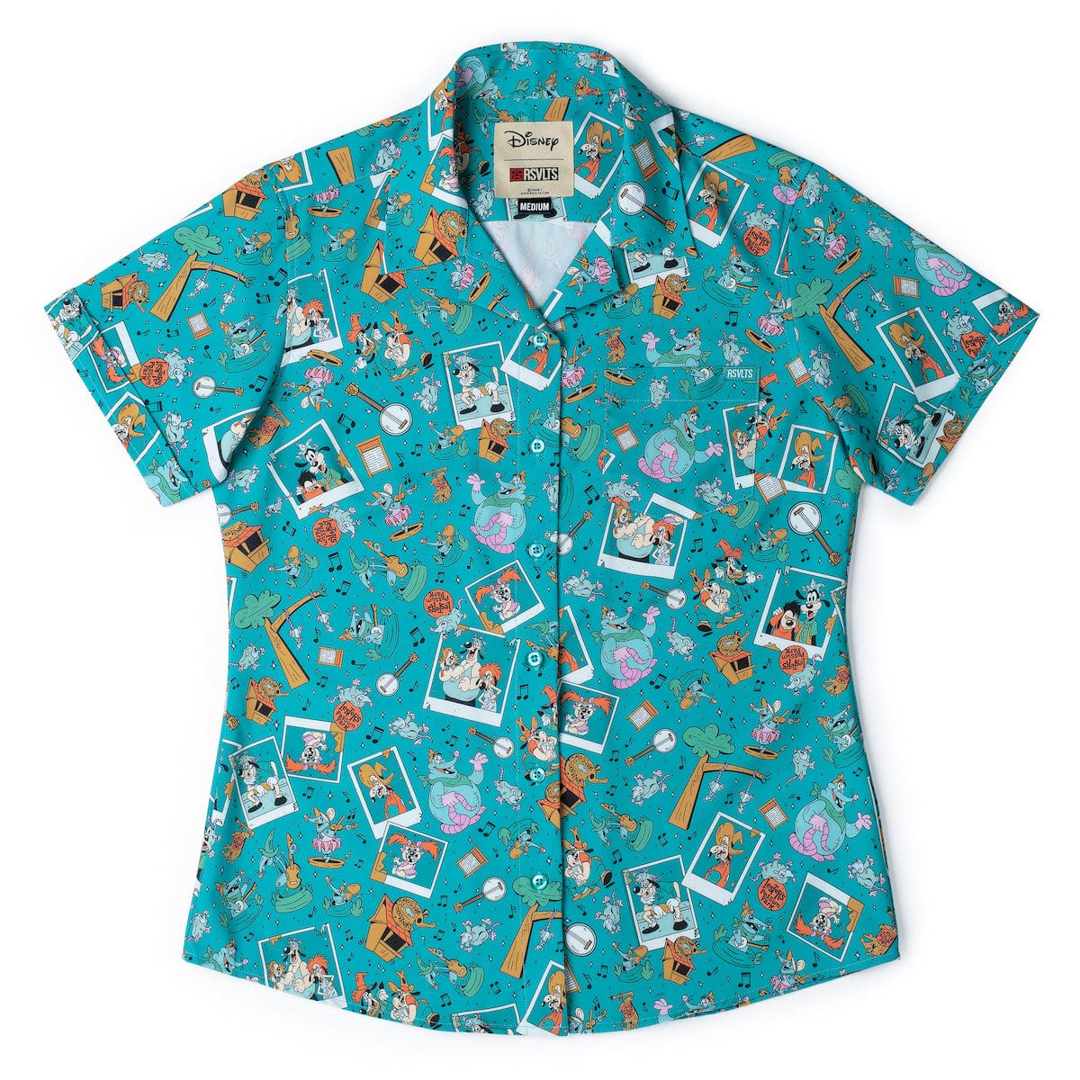 Disney’s A Goofy Movie "Lester’s Possum Park" – Women's KUNUFLEX Short Sleeve Shirt - Image 2