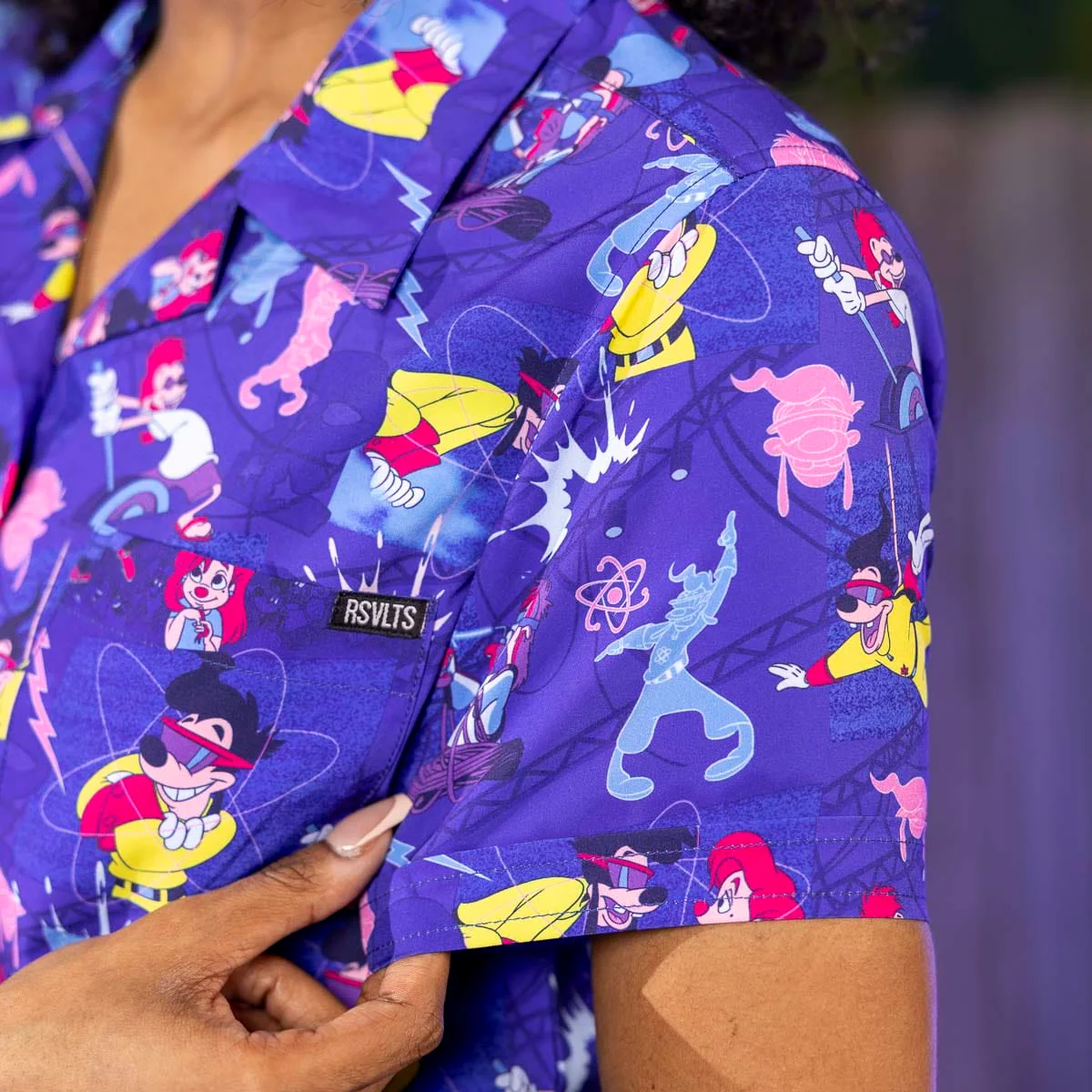Disney’s A Goofy Movie "Max Voltage" – Women's KUNUFLEX Short Sleeve Shirt - Image 5