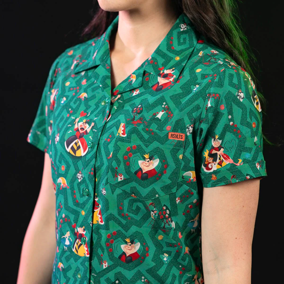 Disney "Off with Their Heads!" – Women's KUNUFLEX Short Sleeve Shirt - Image 3