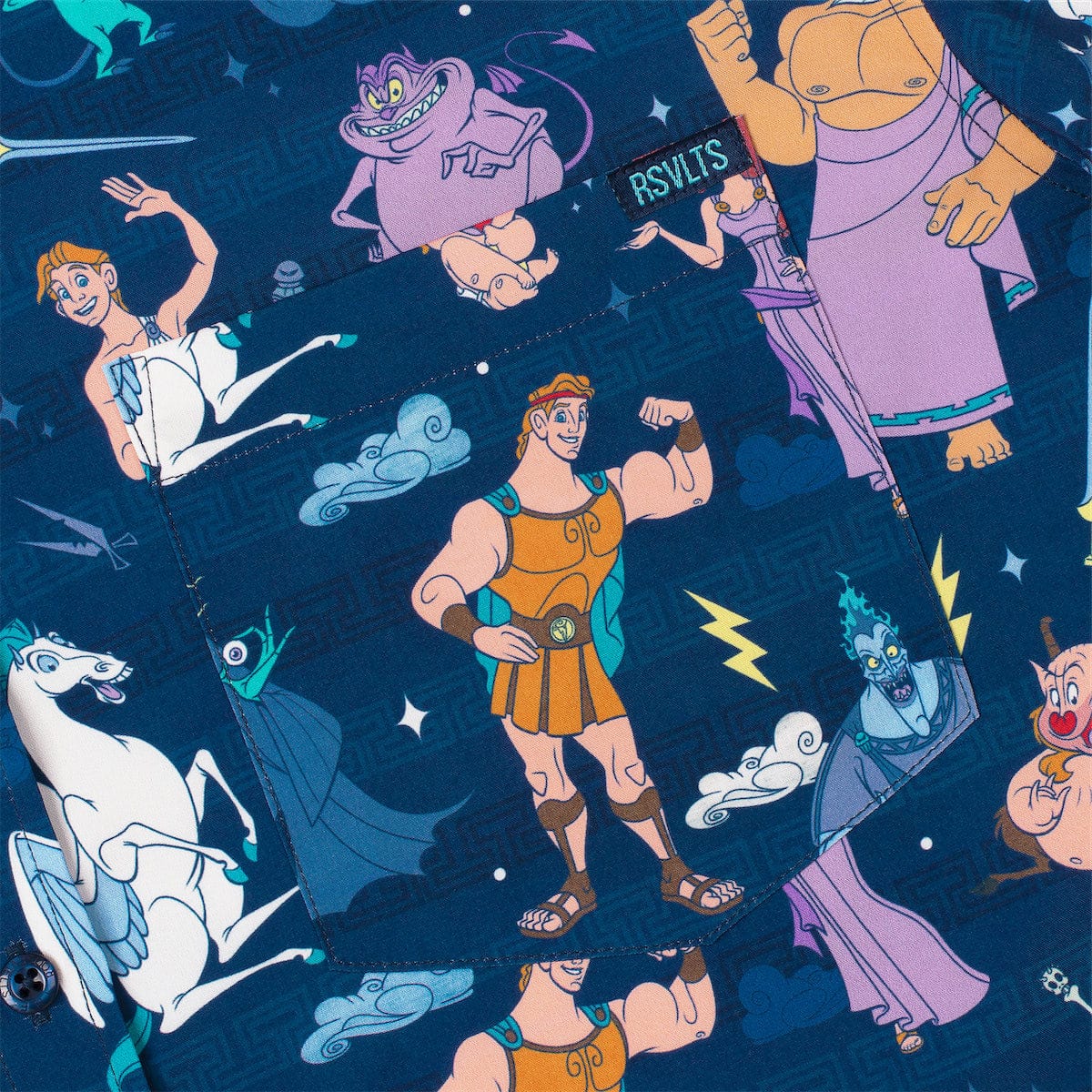 Disney’s Hercules "Grecian Gallery" – KUNUFLEX Short Sleeve Shirt - Image 3