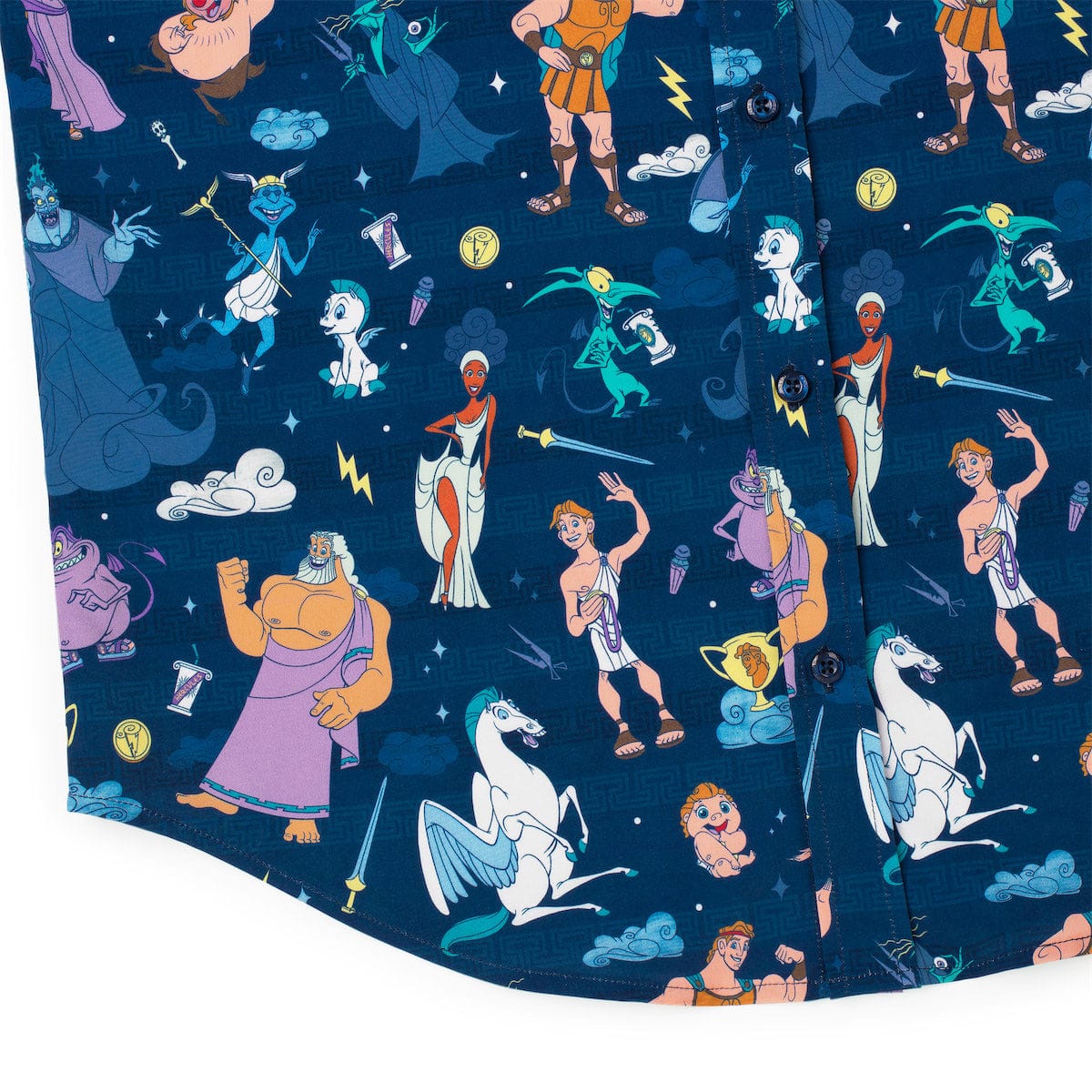 Disney’s Hercules "Grecian Gallery" – KUNUFLEX Short Sleeve Shirt - Image 7