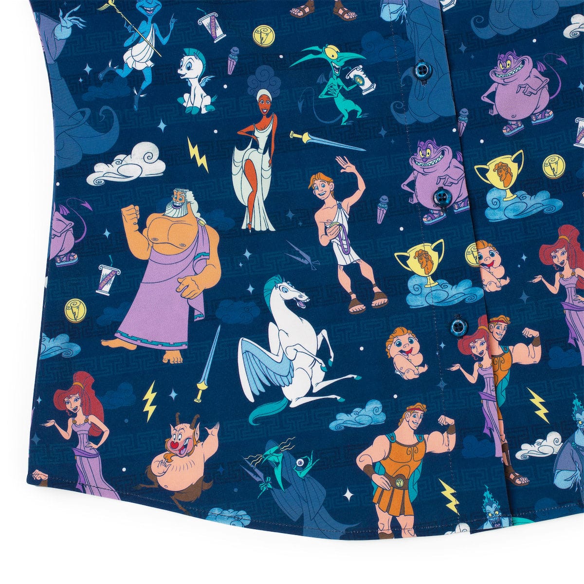 Disney’s Hercules "Grecian Gallery" – Women's KUNUFLEX Short Sleeve Shirt - Image 7