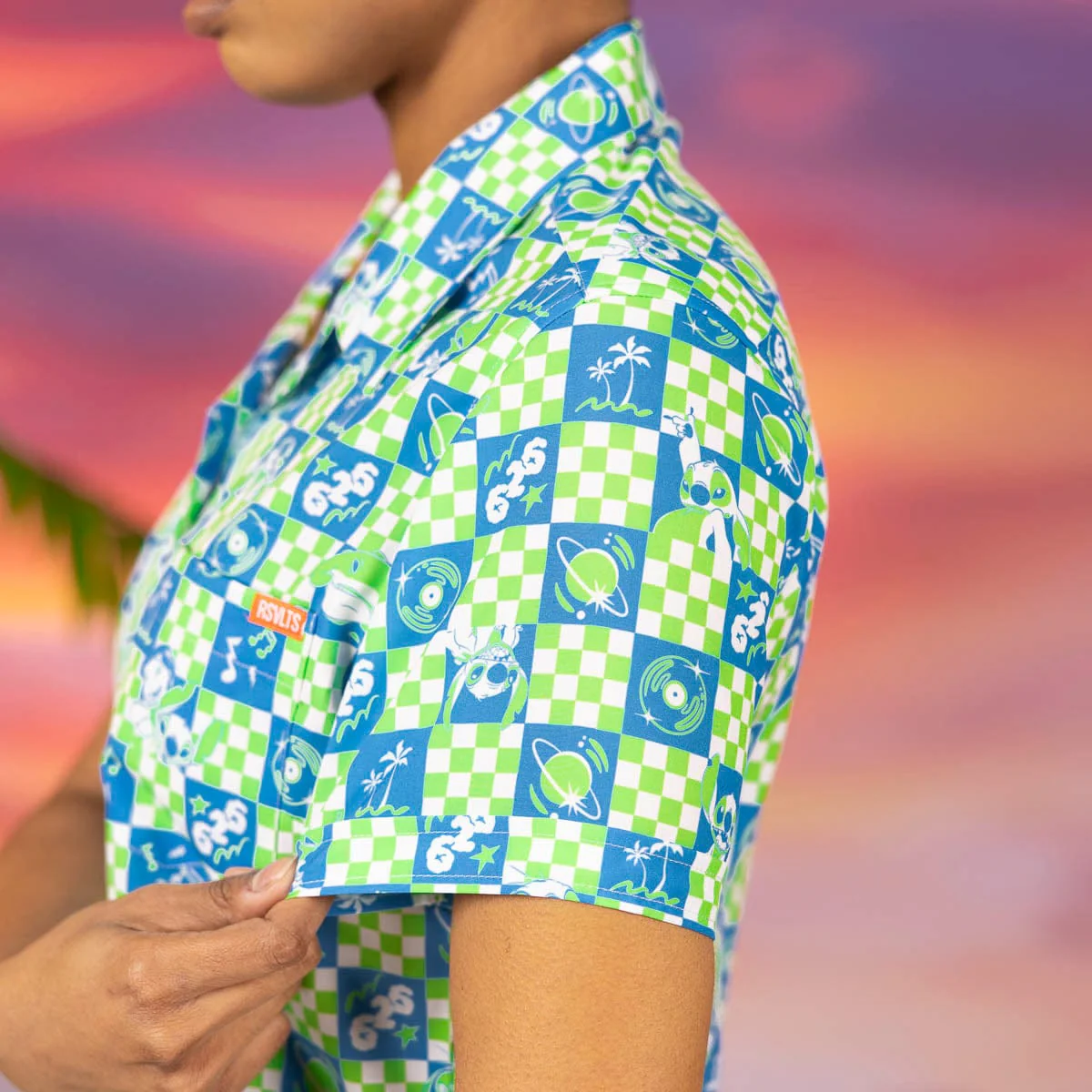 Disney's Lilo & Stitch "Galactic Groovin'" – Women's KUNUFLEX Short Sleeve Shirt - Image 5