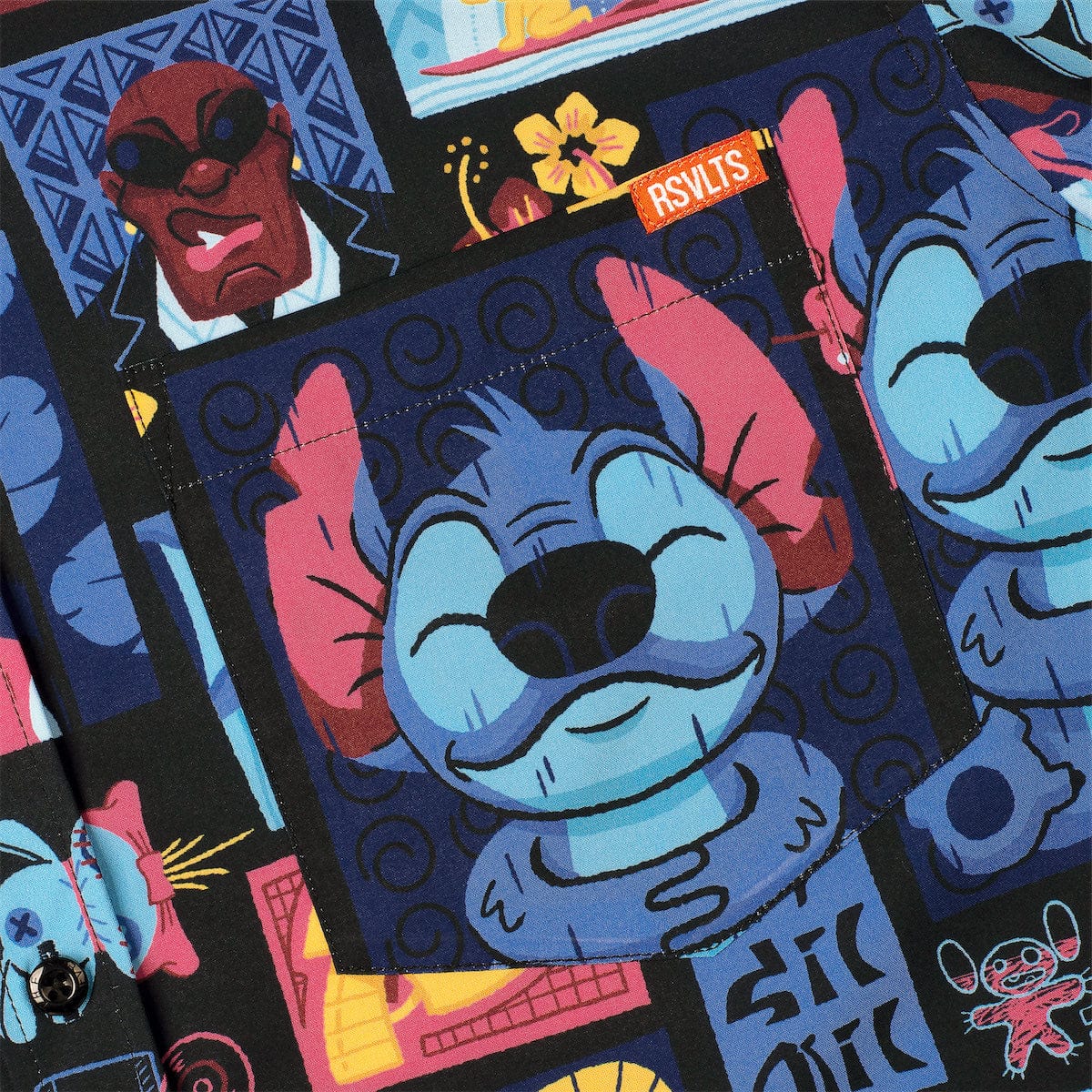 Disney's Lilo & Stitch "Tiki-terrestrial" – KUNUFLEX Short Sleeve Shirt - Image 3