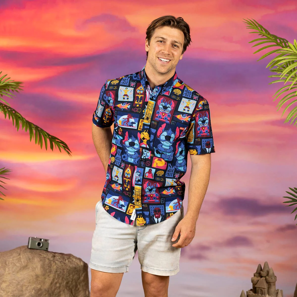 Disney's Lilo & Stitch "Tiki-terrestrial" – KUNUFLEX Short Sleeve Shirt - Image 4