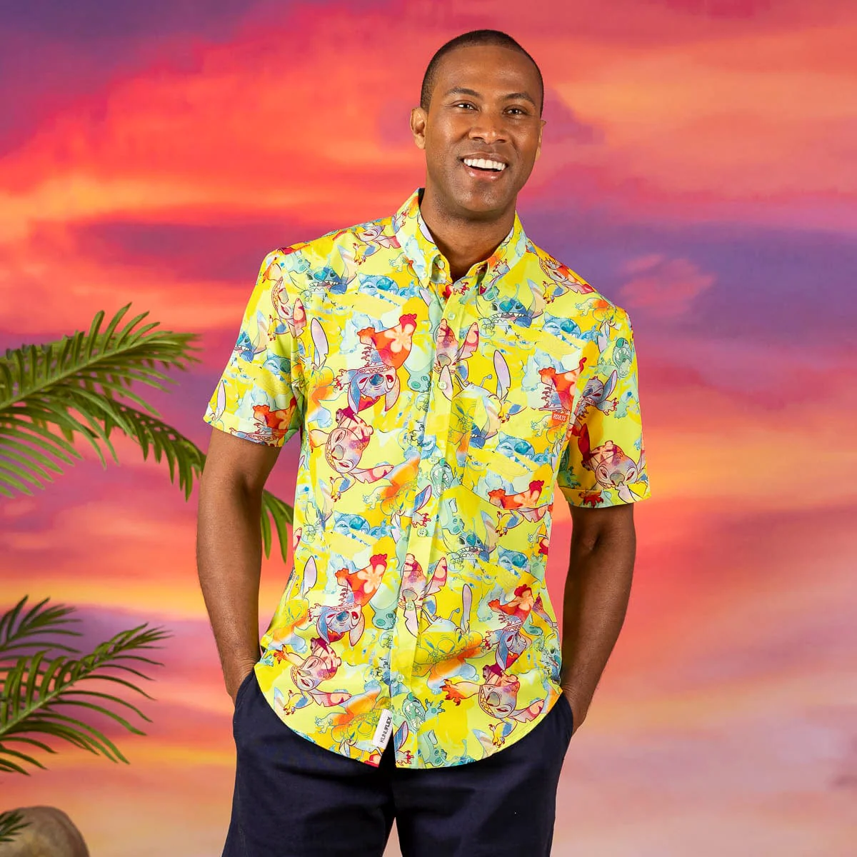 Disney's Lilo & Stitch "Tropical Troublemaker" – KUNUFLEX Short Sleeve Shirt - Image 2