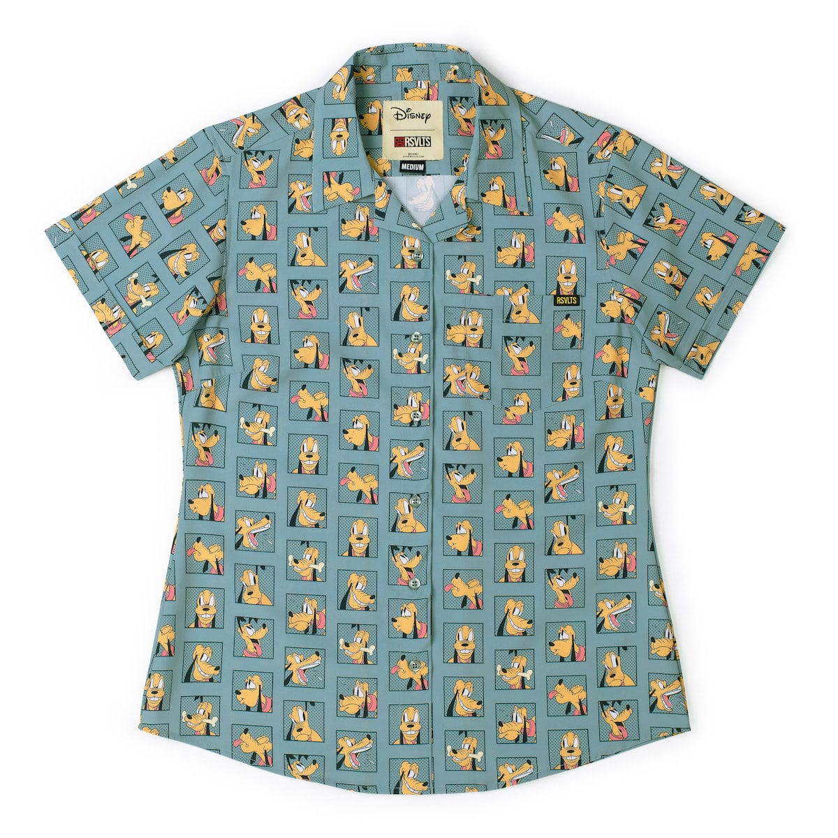 Disney's Pluto 95th "Portraits of a Pup" – Women's KUNUFLEX Short Sleeve Shirt - Image 2