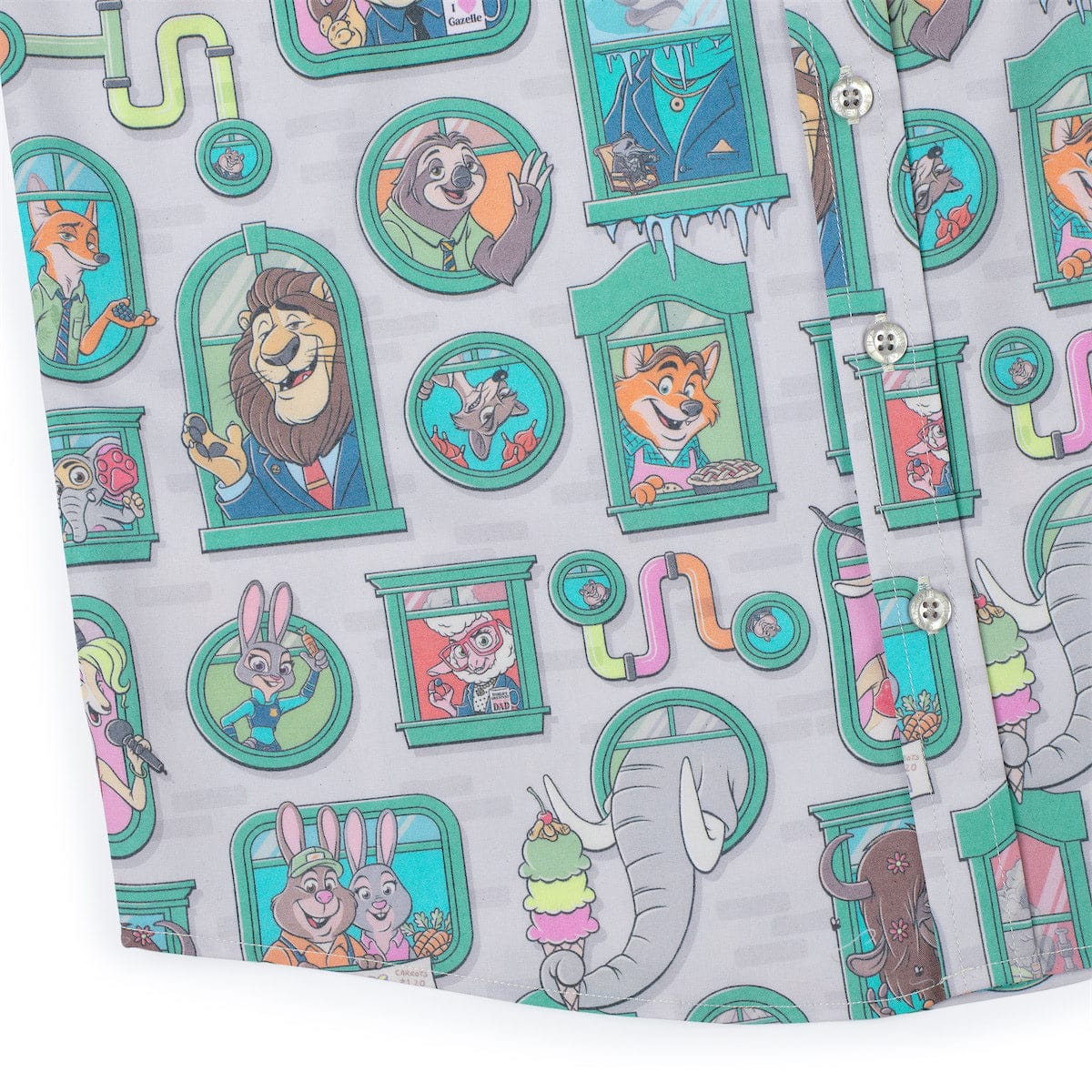 Disney's Zootopia "Mammal Metropolis" – Youth KUNUFLEX Short Sleeve Shirt - Image 4