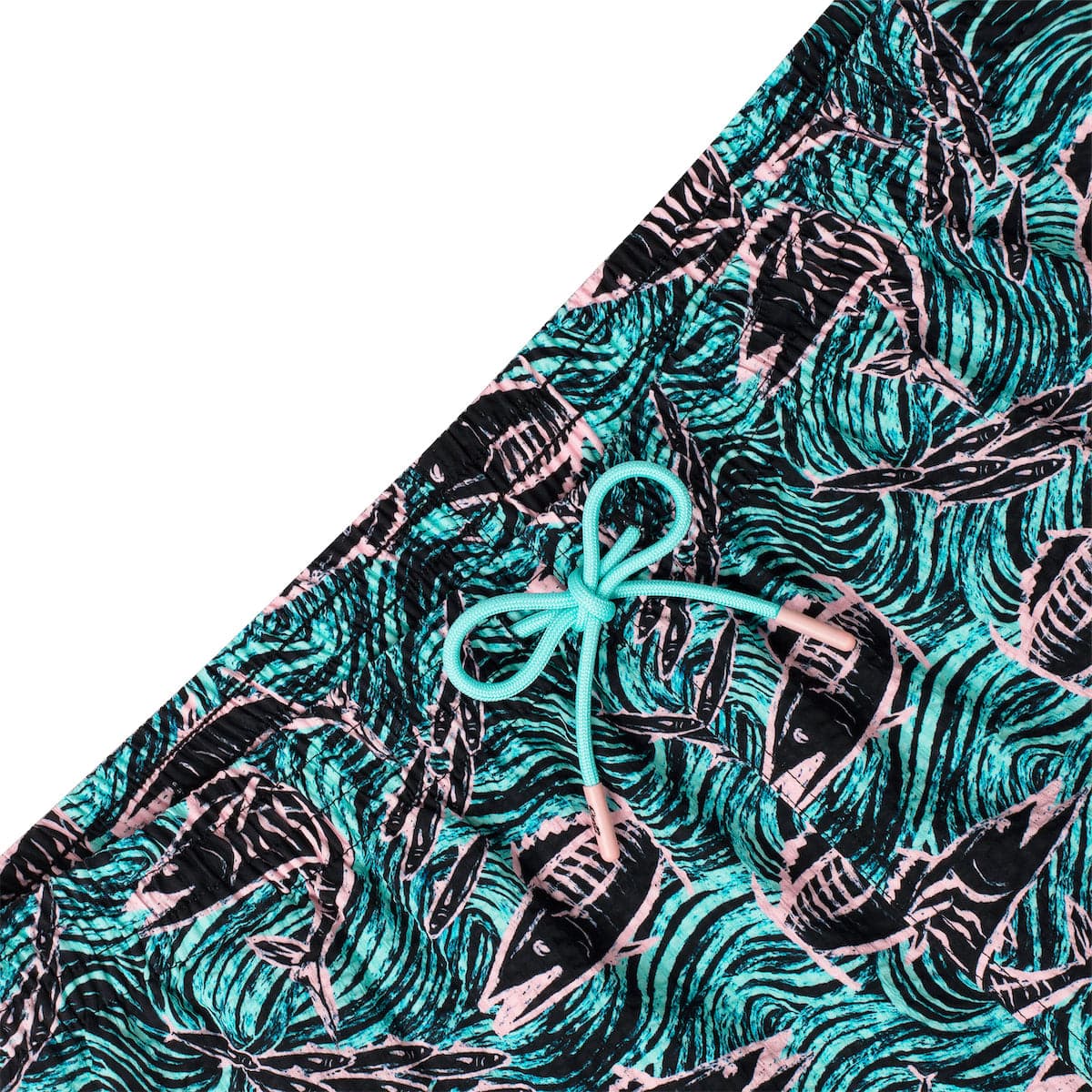 Fishies – Stretch Seersucker Hybrid Shorts - Image 4