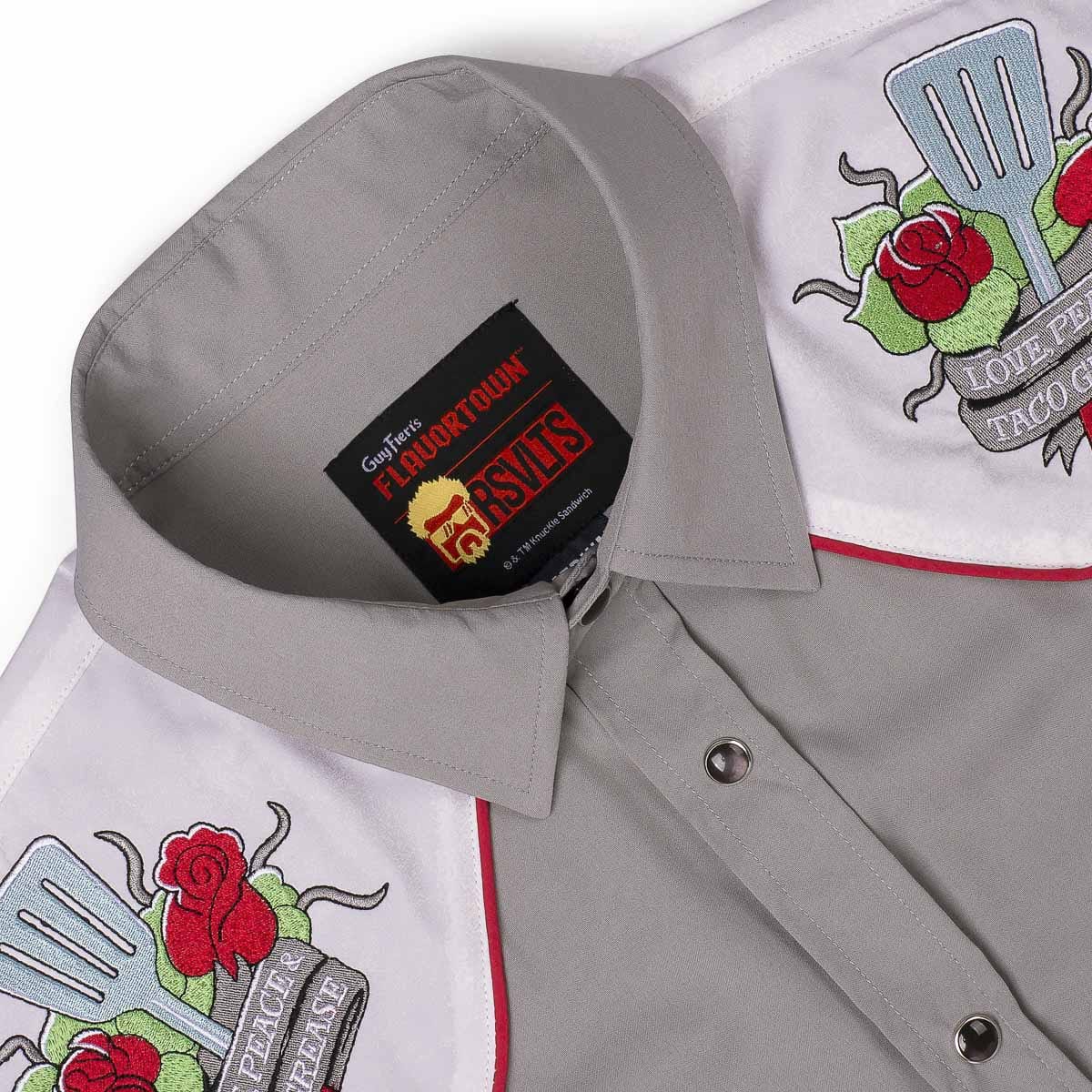 Guy Fieri "Love, Peace & Taco Grease" – Roper Short Sleeve Shirt - Image 5