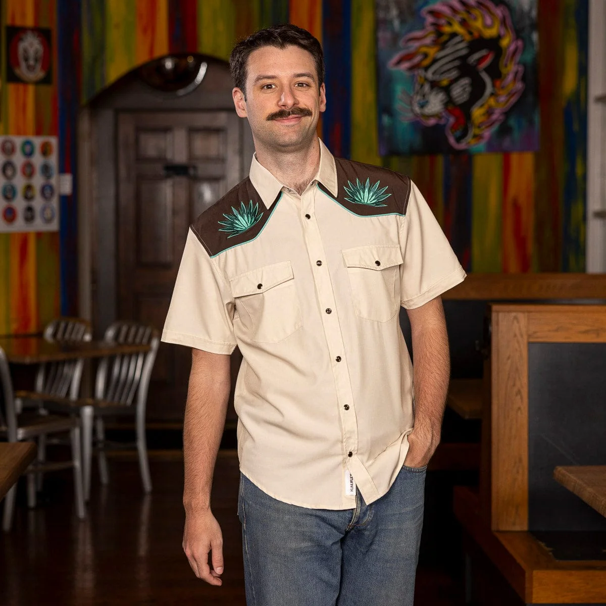 Guy Fieri "Mas Santo!" – Roper Short Sleeve Shirt