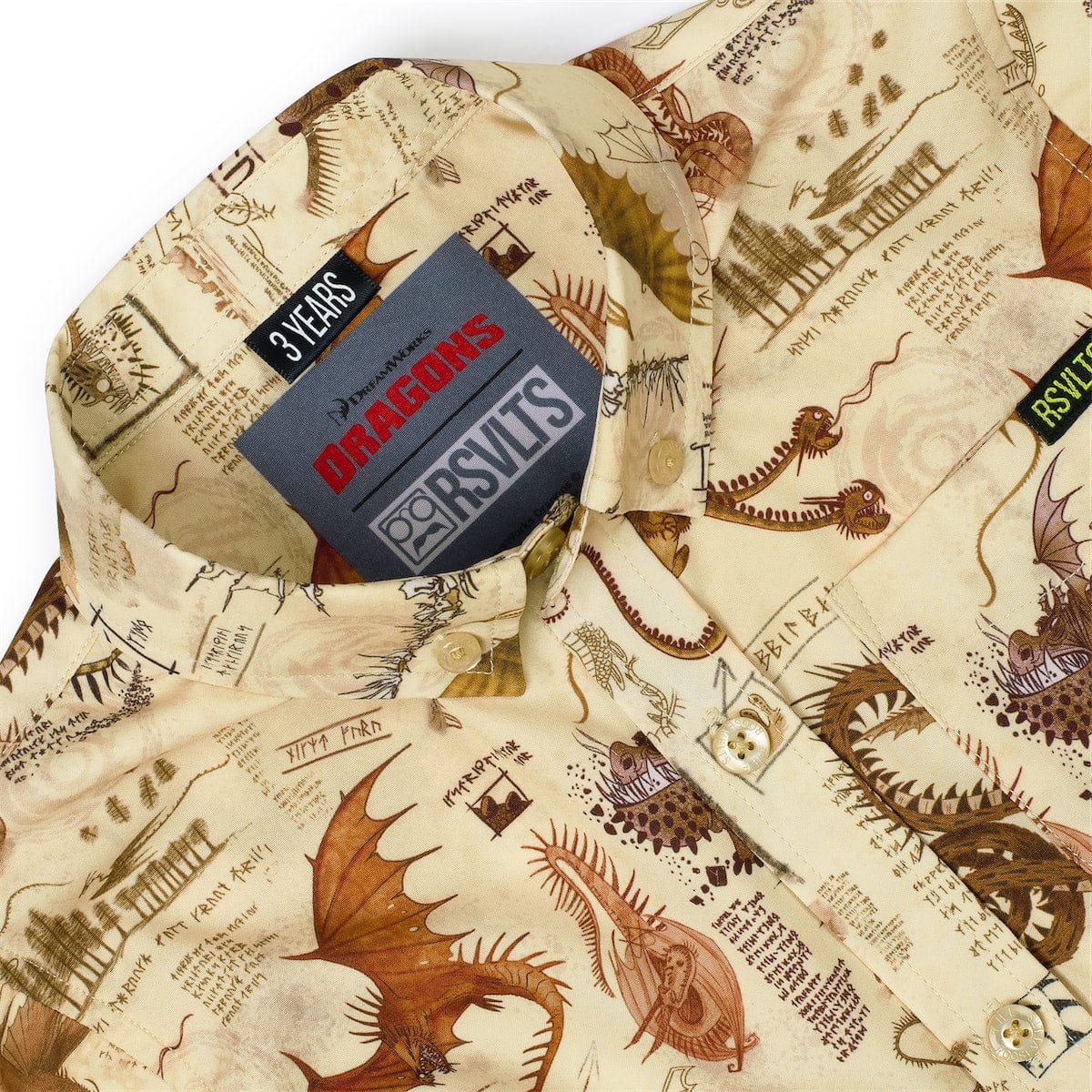 How to Train Your Dragon "Book of Dragons" – Preschooler KUNUFLEX Short Sleeve Shirt - Image 3