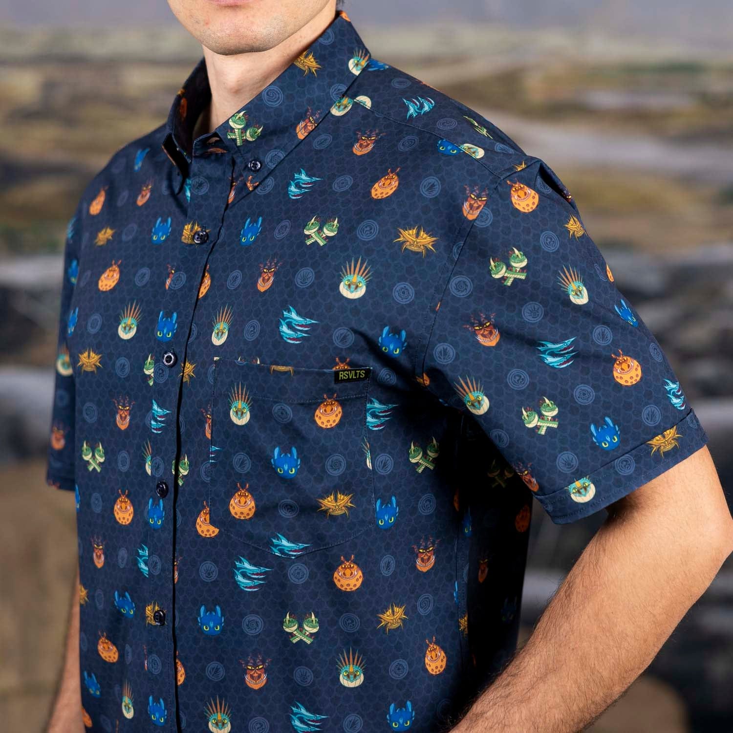 How to Train Your Dragon "Fiery Faces" – KUNUFLEX Short Sleeve Shirt - Image 4
