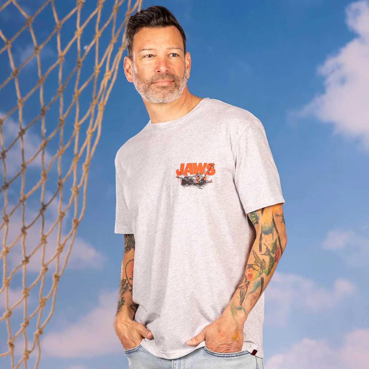 Jaws 50th Anniversary "Boat Breaker" – Crewneck Tee - Image 2