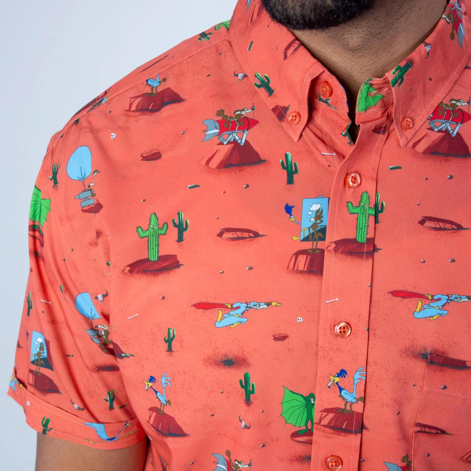 Looney Tunes "Canyon Chase" – KUNUFLEX Short Sleeve Shirt - Image 6