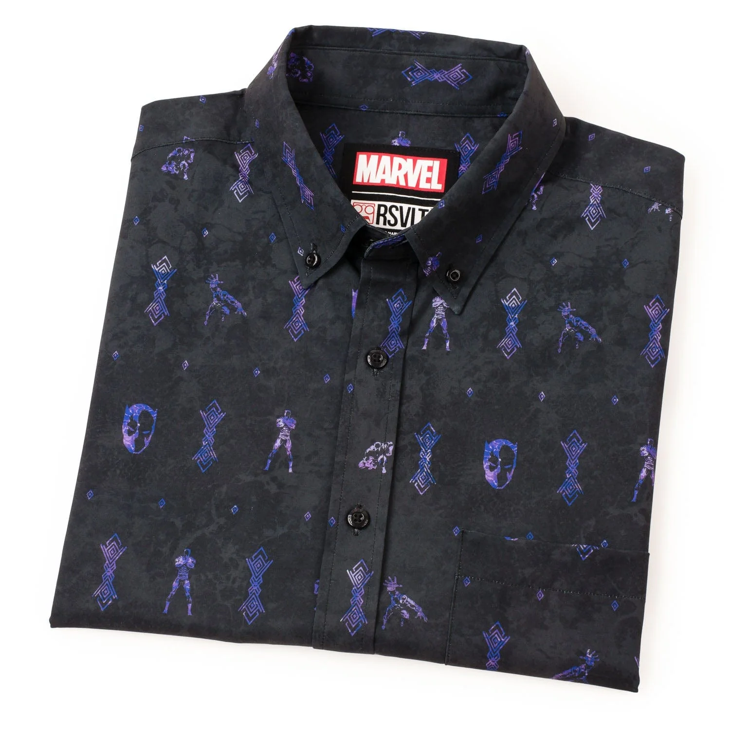 Black Panther "Vibranium Chief" – KUNUFLEX Short Sleeve Shirt - Image 8