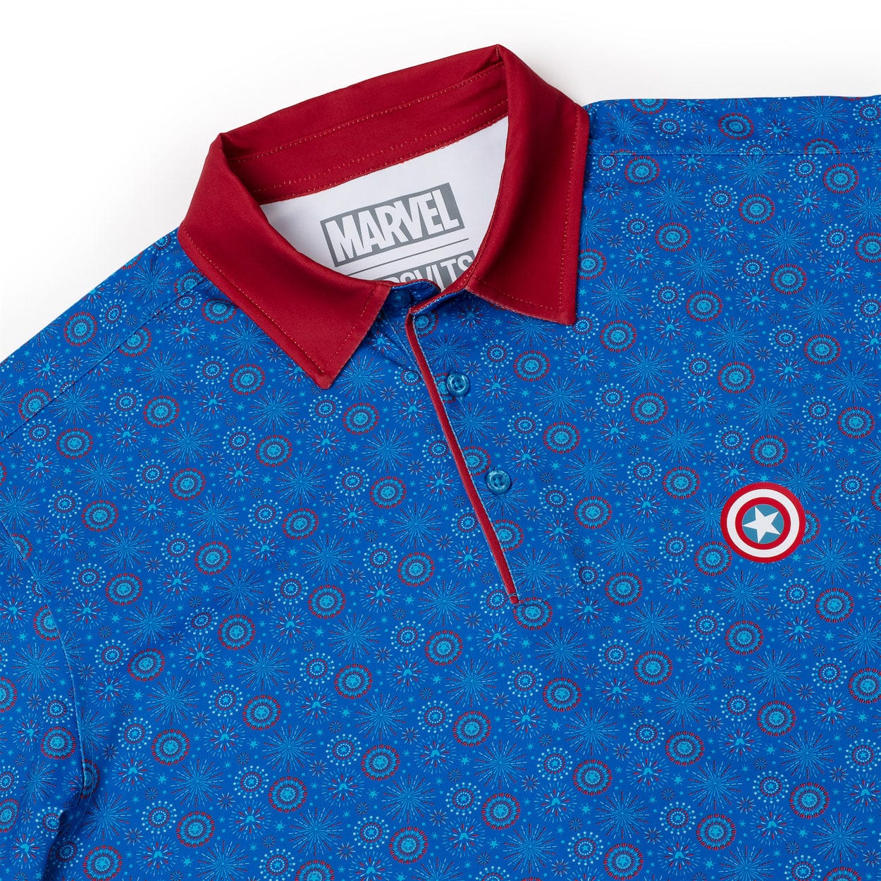 Captain America “Stars, Stripes, and Shields” – All-Day Polo - Image 5