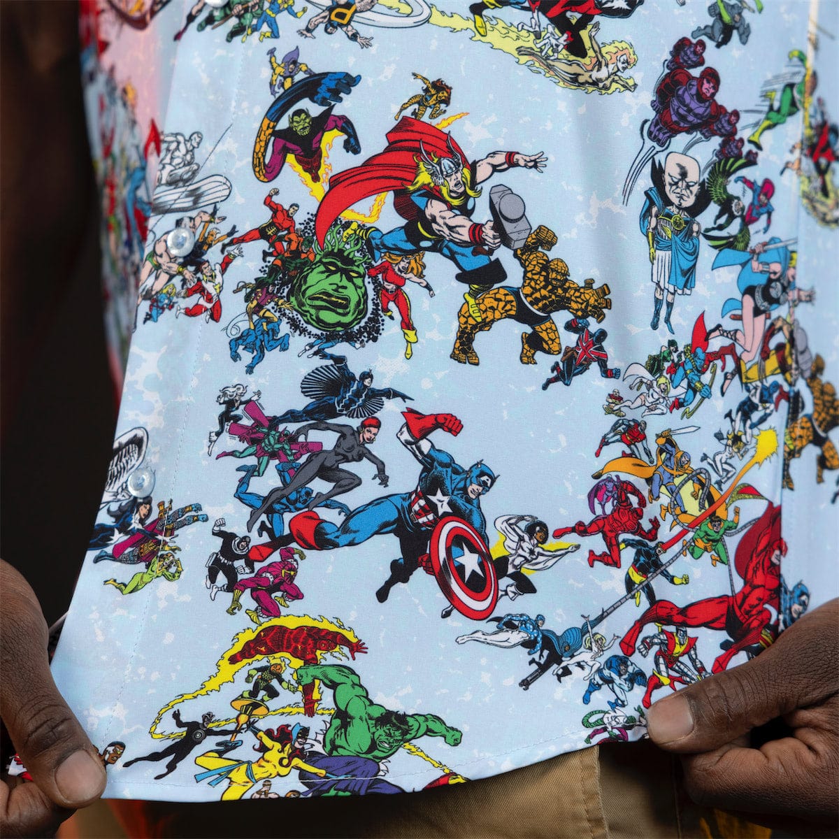 Marvel 85th Anniversary "There Goes My Hero" – KUNUFLEX Short Sleeve Shirt - Image 2