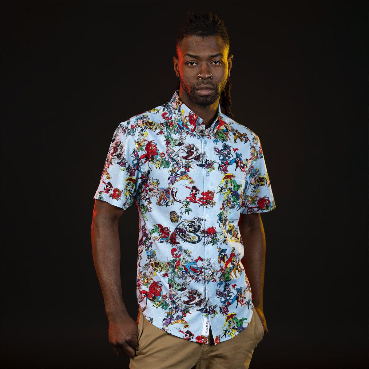 Marvel 85th Anniversary "There Goes My Hero" – KUNUFLEX Short Sleeve Shirt - Image 4